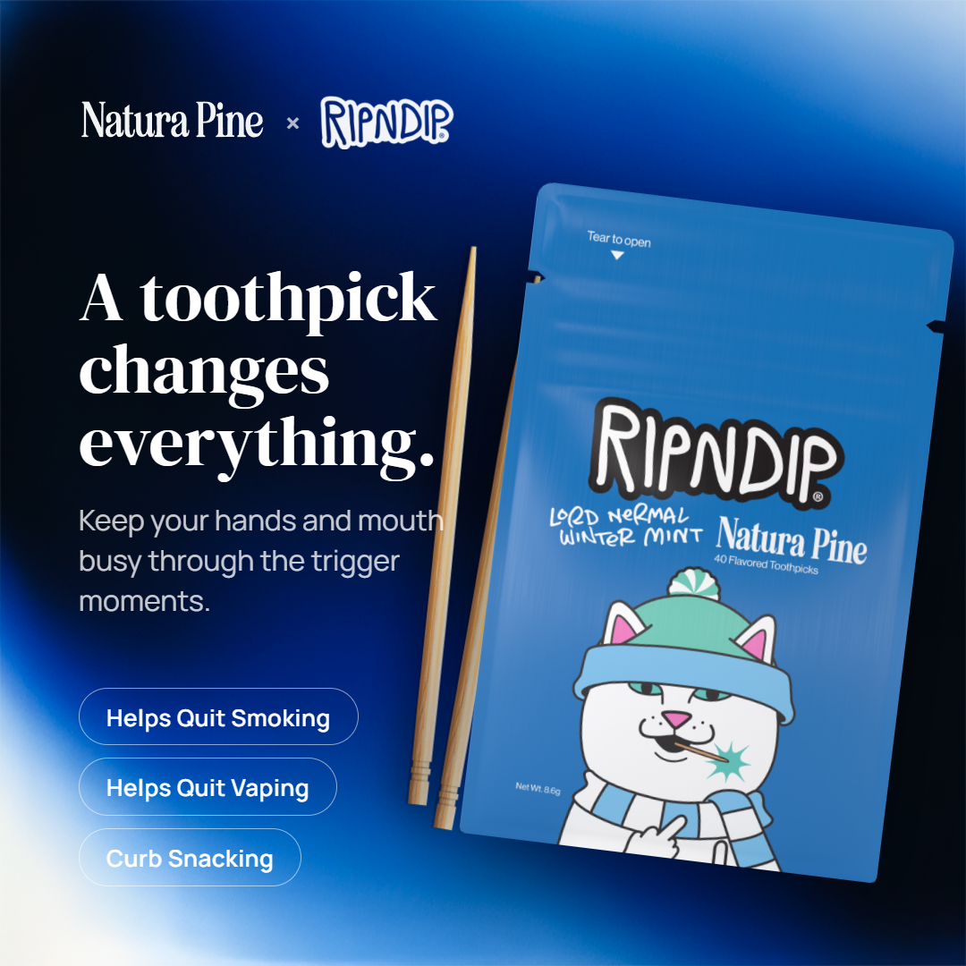 RIPNDIP Lord Nermal Winter Mint Flavored Toothpick Pouch (White)