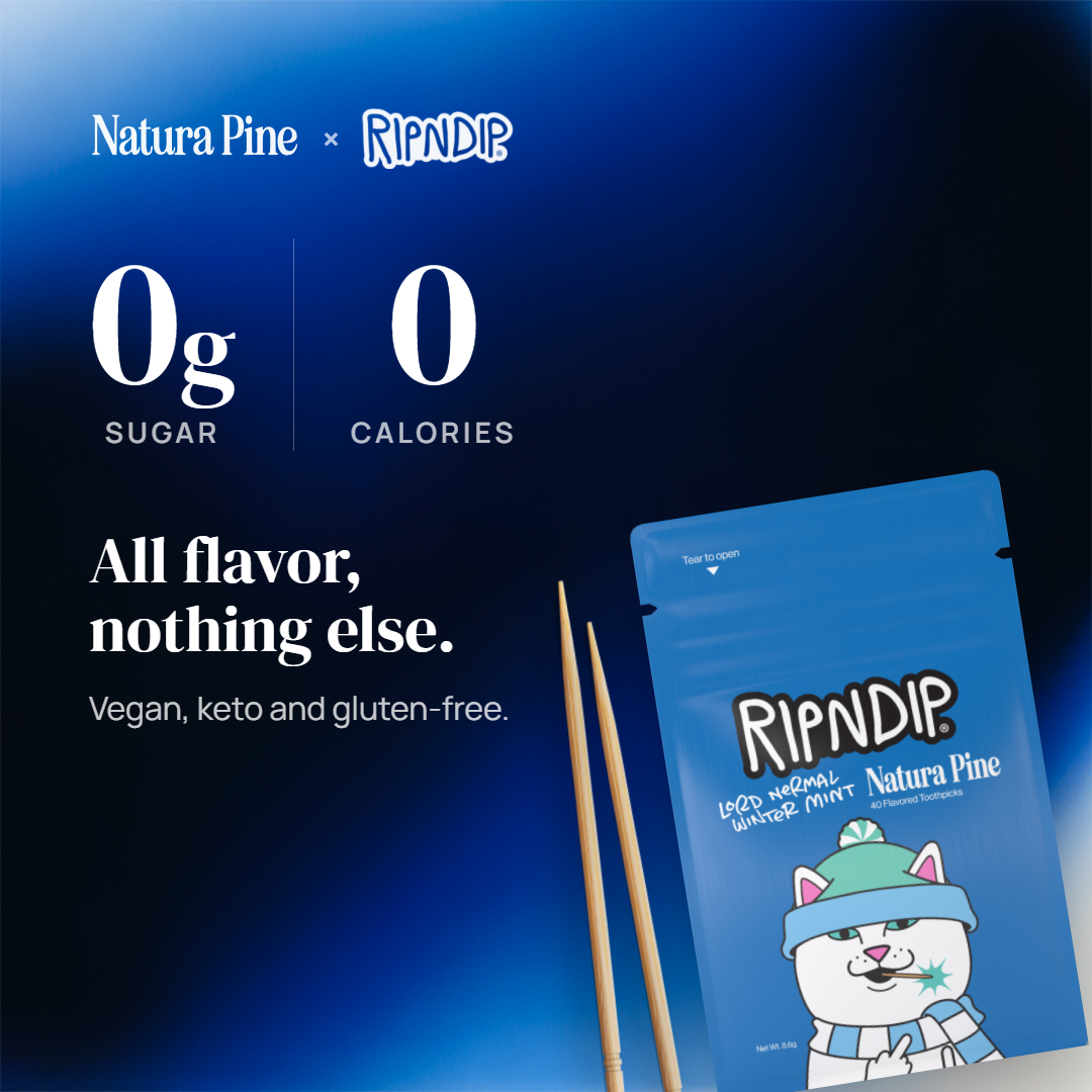 RIPNDIP Lord Nermal Winter Mint Flavored Toothpick Pouch (White)