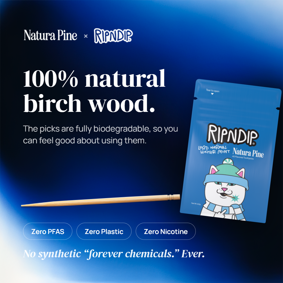 RIPNDIP Lord Nermal Winter Mint Flavored Toothpick Pouch (White)