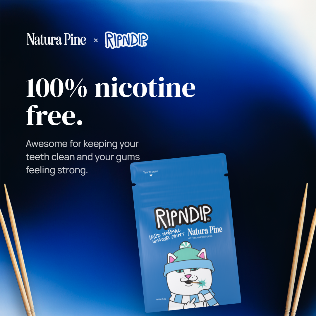 RIPNDIP Lord Nermal Winter Mint Flavored Toothpick Pouch (White)
