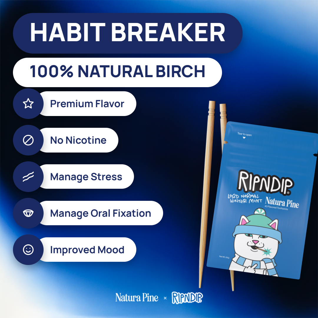 RIPNDIP Lord Nermal Winter Mint Flavored Toothpick Pouch (White)