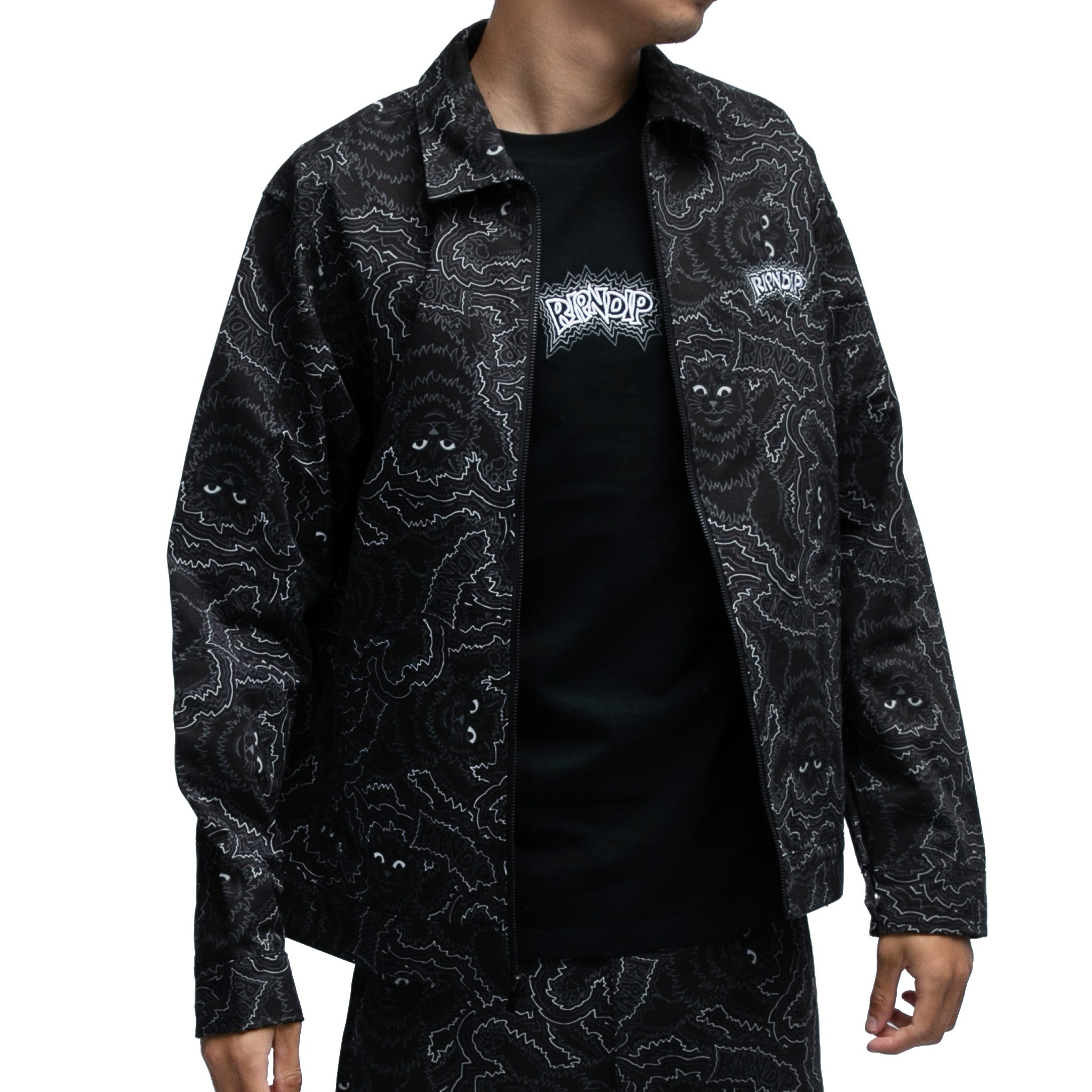 RIPNDIP Big Pussy Energy Work Jacket (Black)