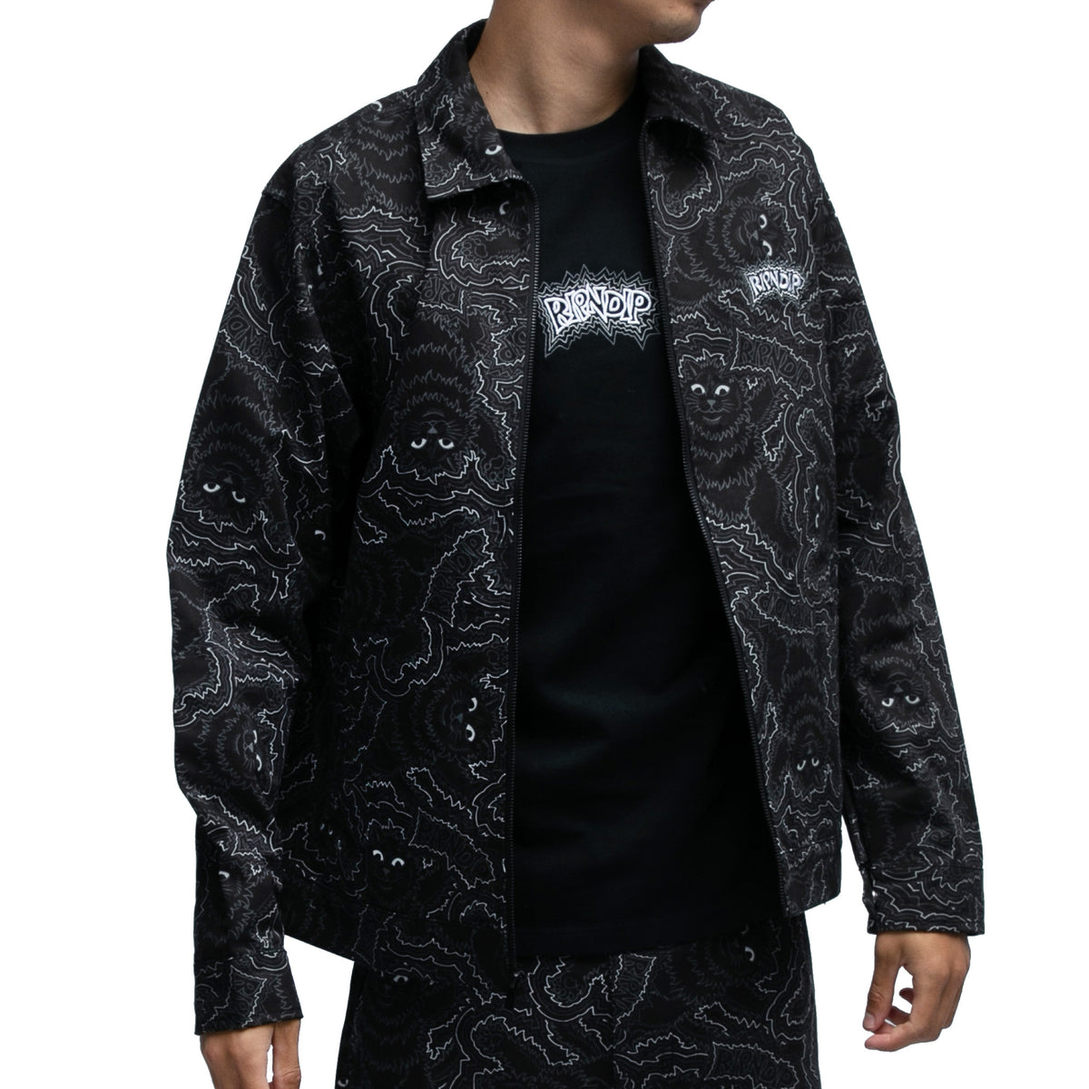 RIPNDIP Big Pussy Energy Work Jacket (Black)