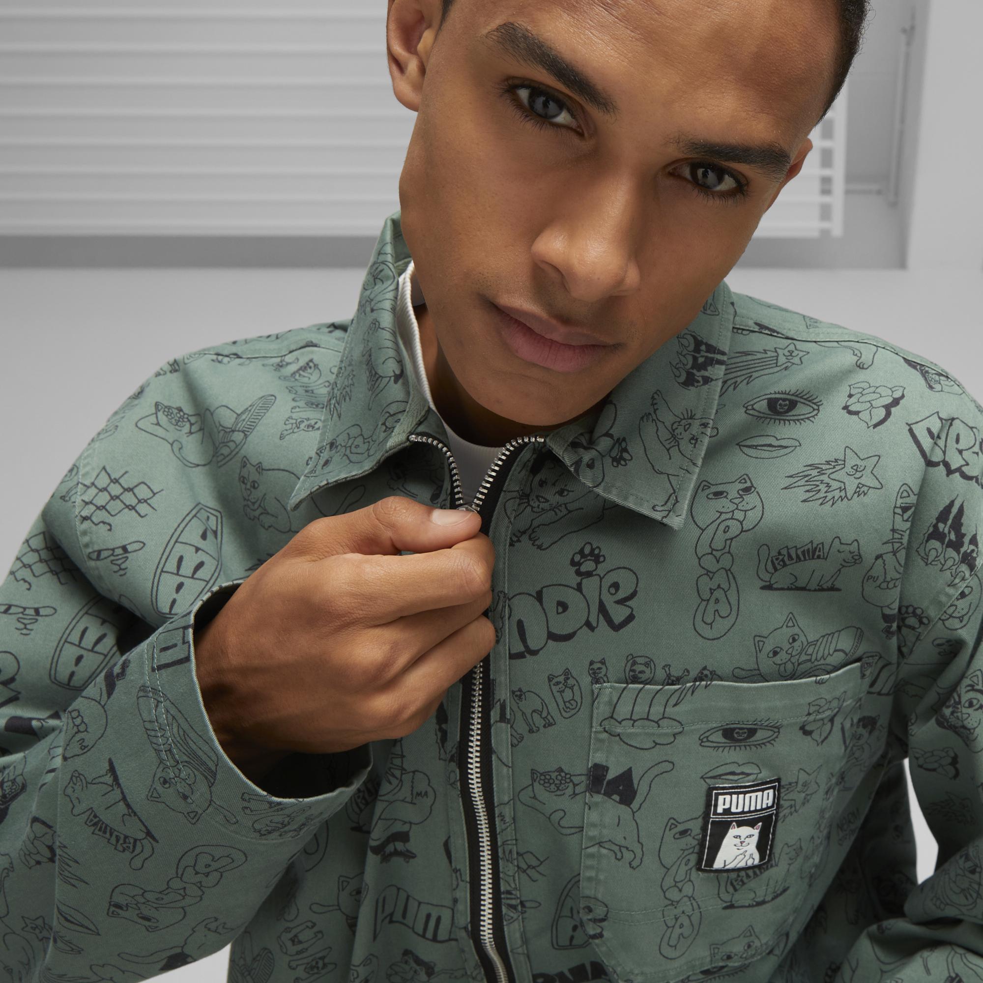 RIPNDIP PUMA X RIPNDIP AOP Twill Jacket (Eucalyptus)
