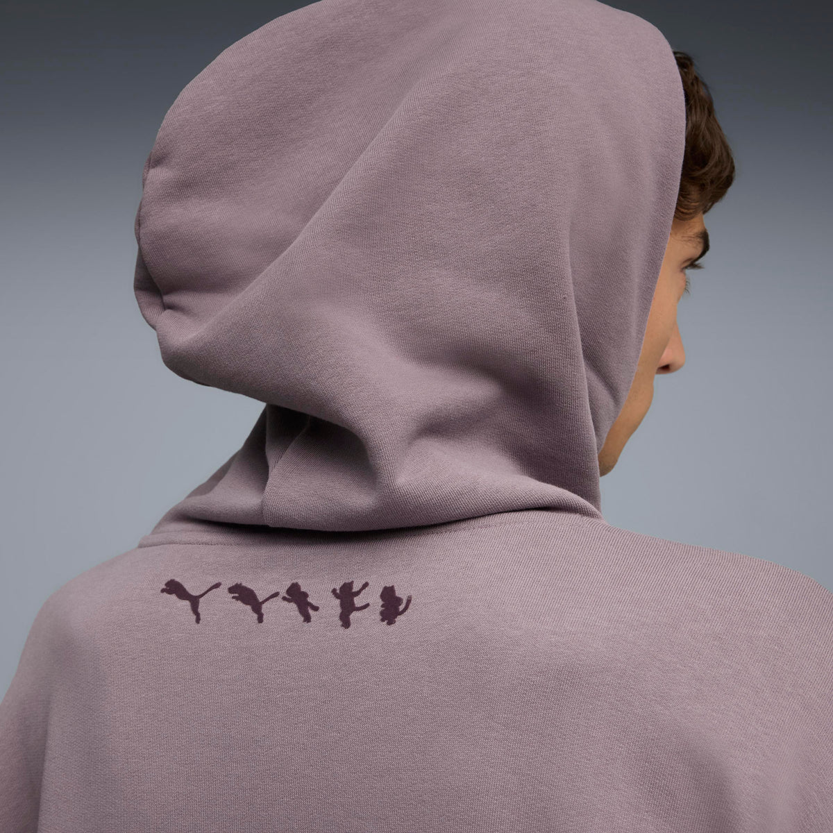 RIPNDIP PUMA X RIPNDIP Boxy Graphic Hoodie (Plum Jam)