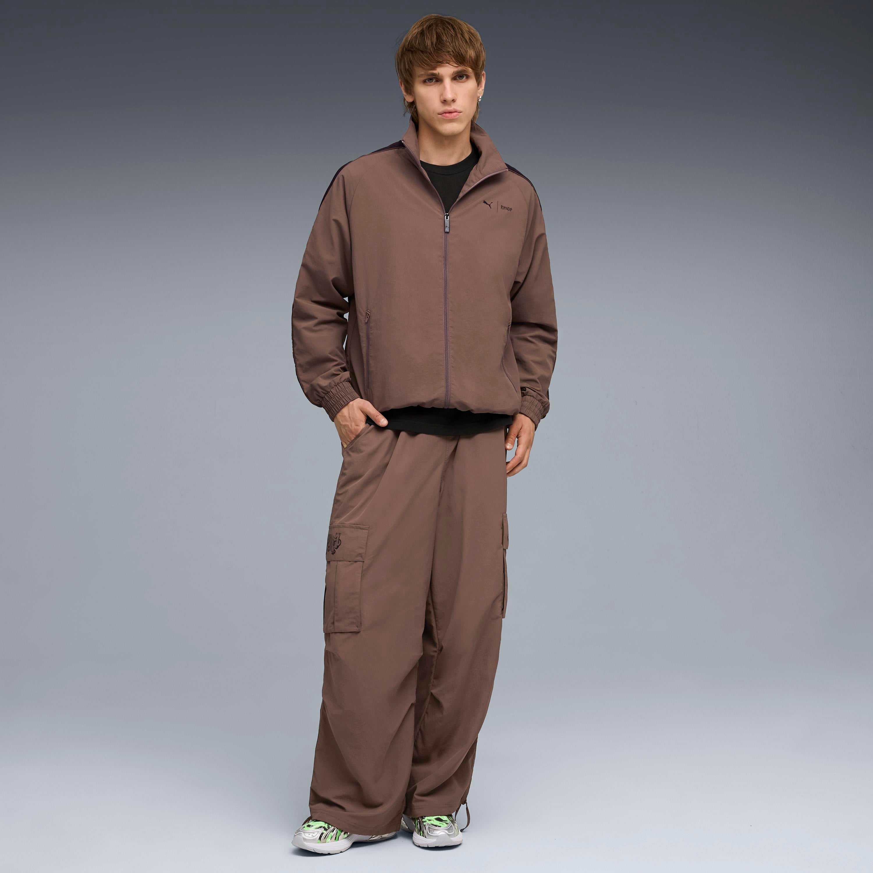 RIPNDIP PUMA X RIPNDIP T7 Oversized Track Jacket (Flat Bronze)