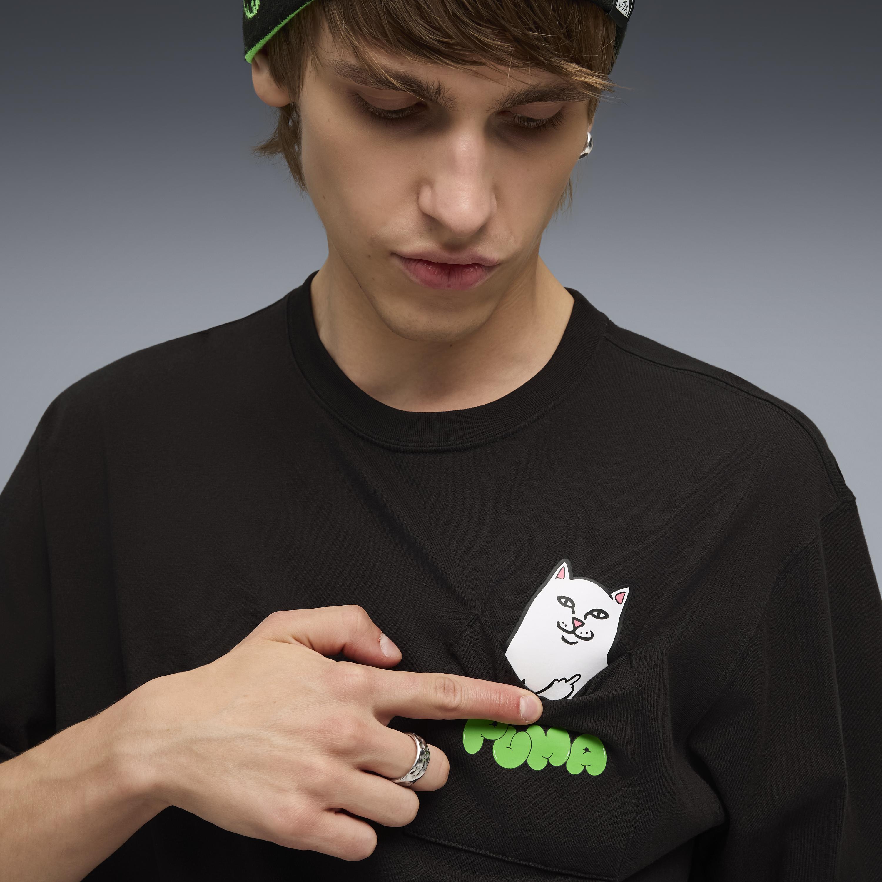 RIPNDIP PUMA X RIPNDIP Relaxed Pocket Tee (Puma Black)