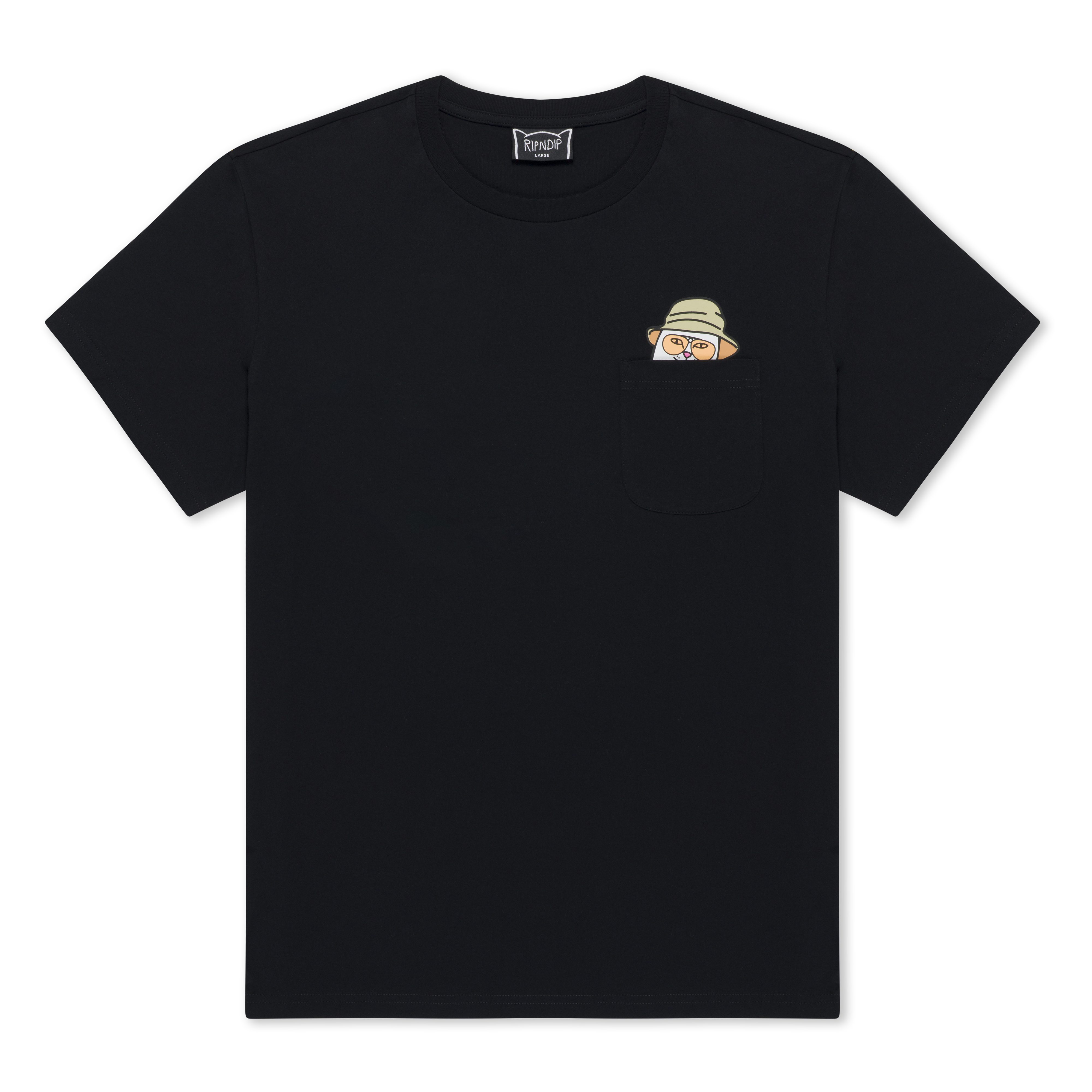 RIPNDIP Lord Nermal S Thompson Pocket Tee (Black)
