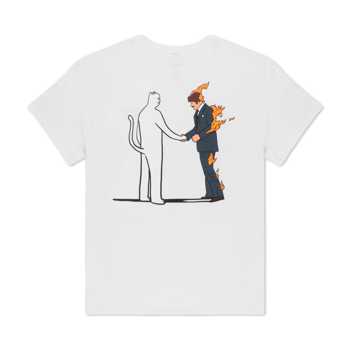 RIPNDIP Burn Tee (White)