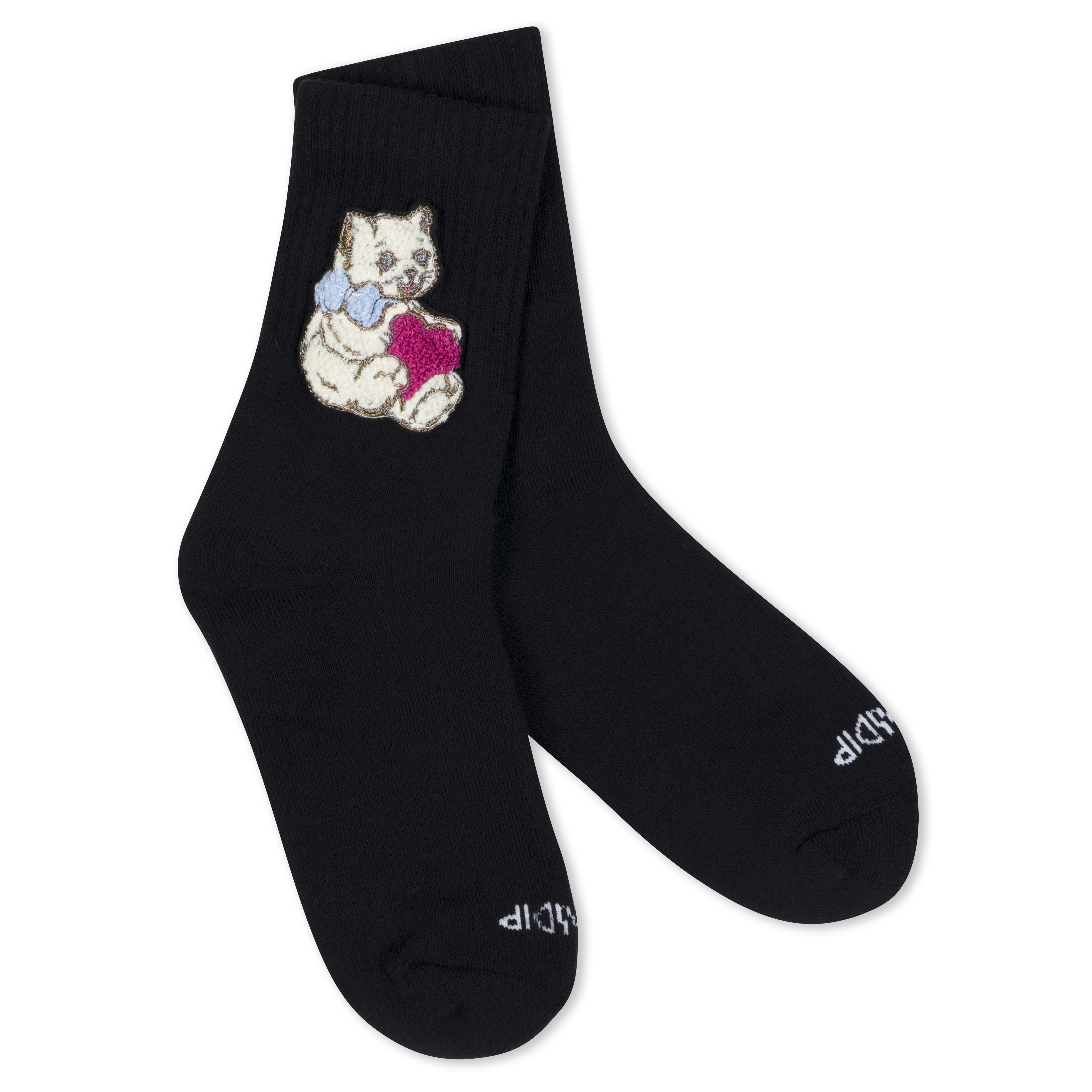 I Love Cats Mid Socks (Black)