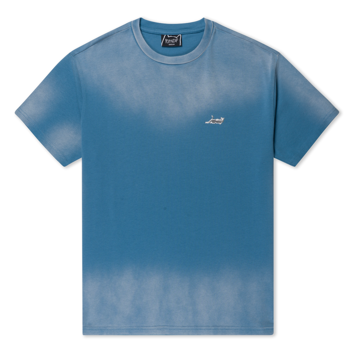 RIPNDIP Castanza Short Sleeve Tee (Light Blue Faded Wash)