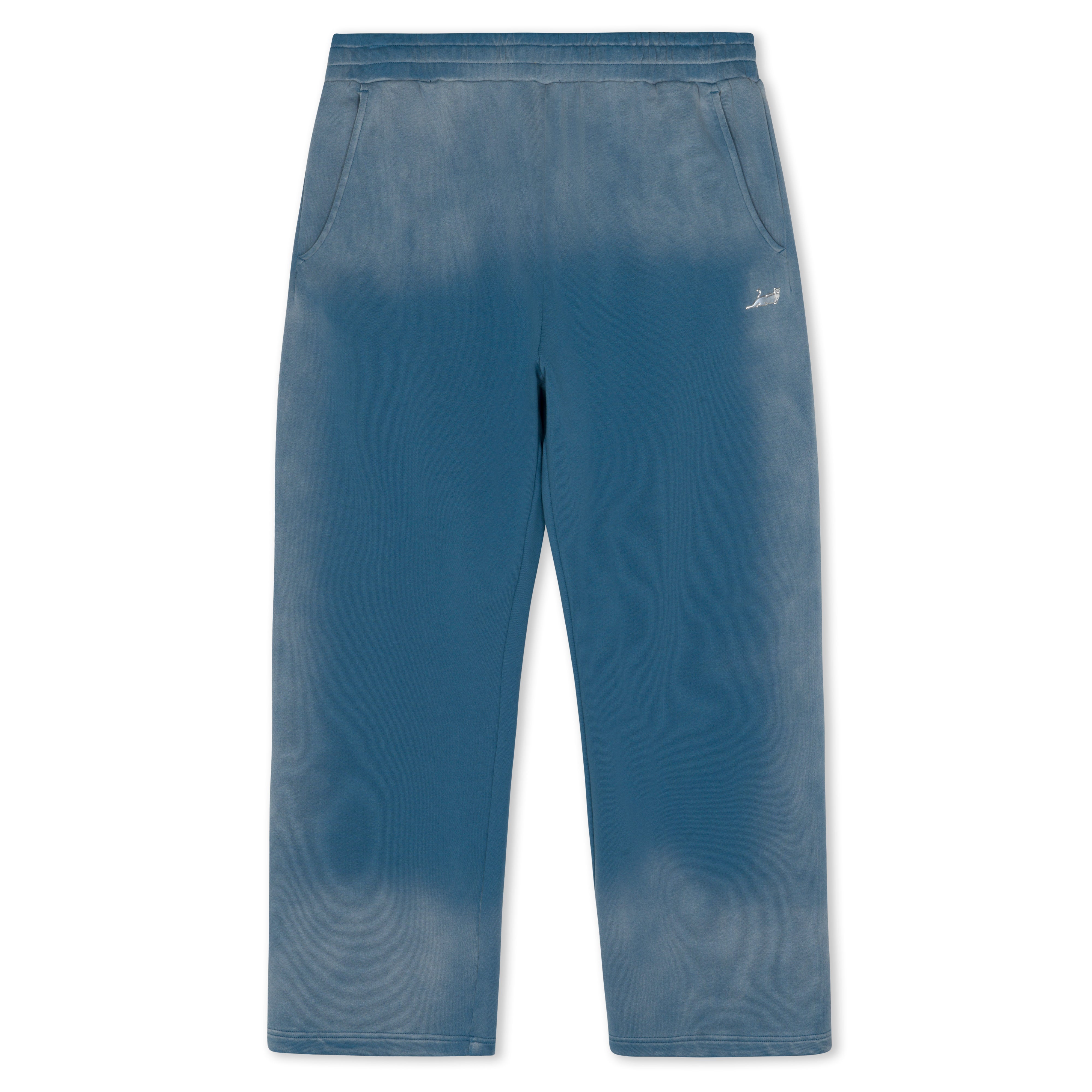RIPNDIP Castanza Straight Leg Sweatpants (Light Blue Faded Wash)