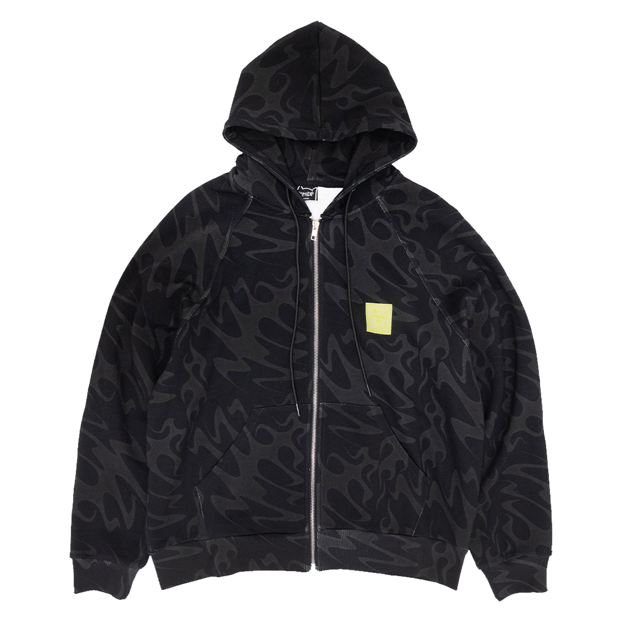 RIPNDIP Lakai X Ripndip Flame Zip Up Hoodie (Dark Gray)