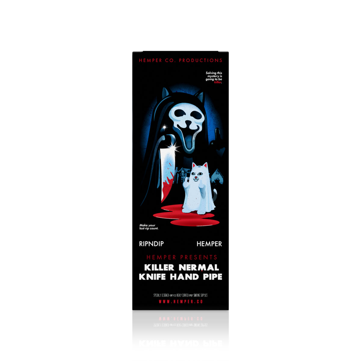 RIPNDIP Hemper Killer Nermal Knife Hand Pipe (Clear)