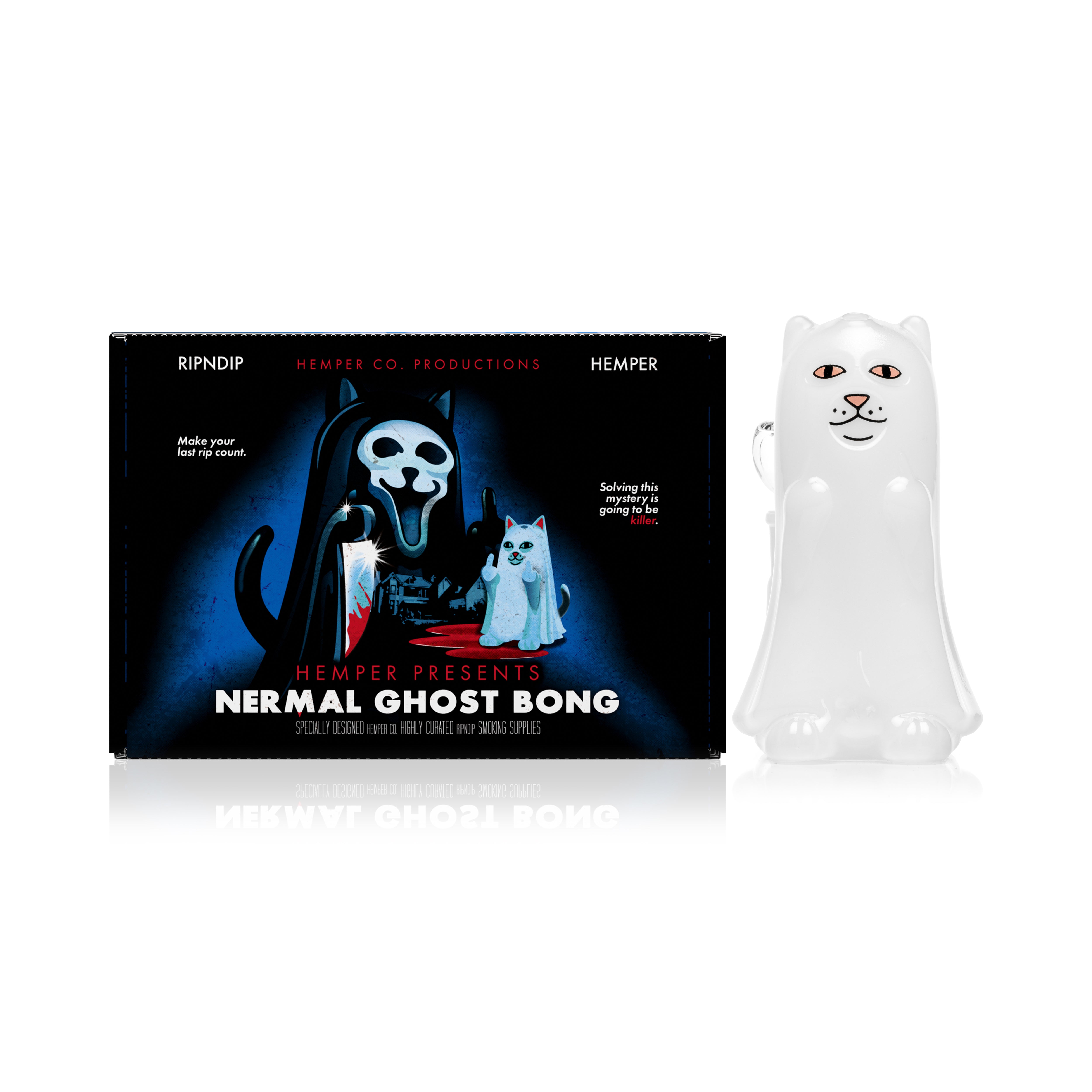 RIPNDIP Hemper Nermal Ghost Beaker (Clear)