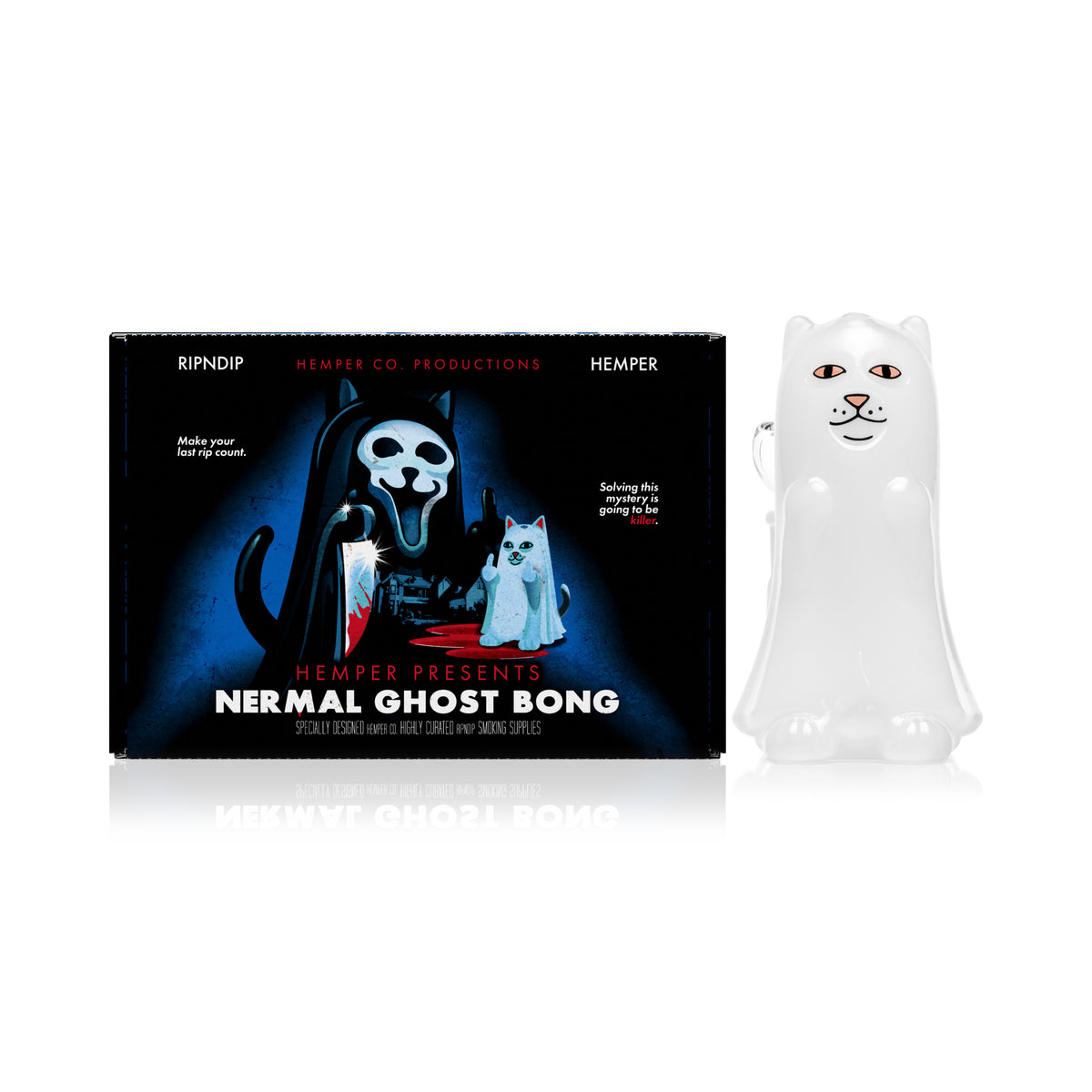 RIPNDIP Hemper Nermal Ghost Beaker (Clear)