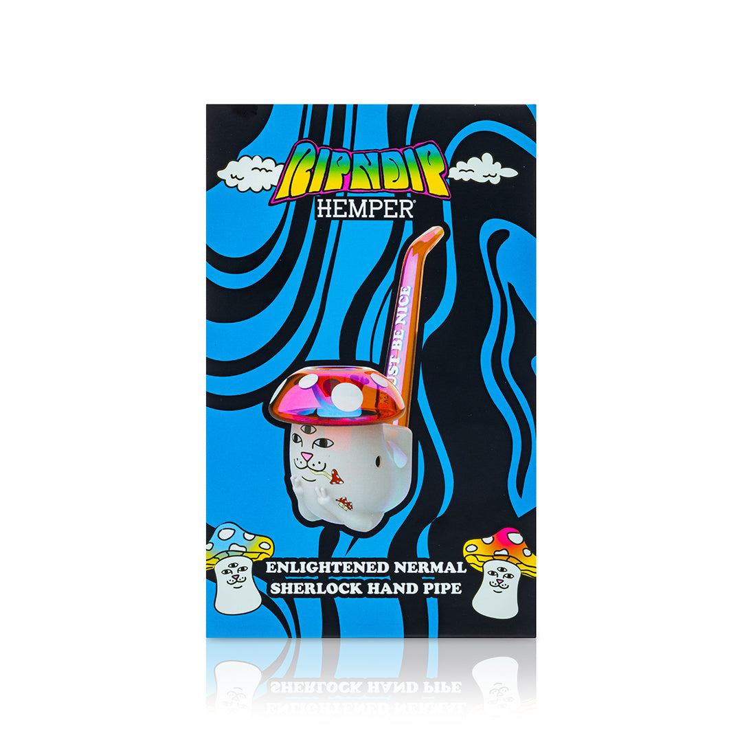 RIPNDIP Hemper Enlightened Nermal Sherlock Pipe (White)