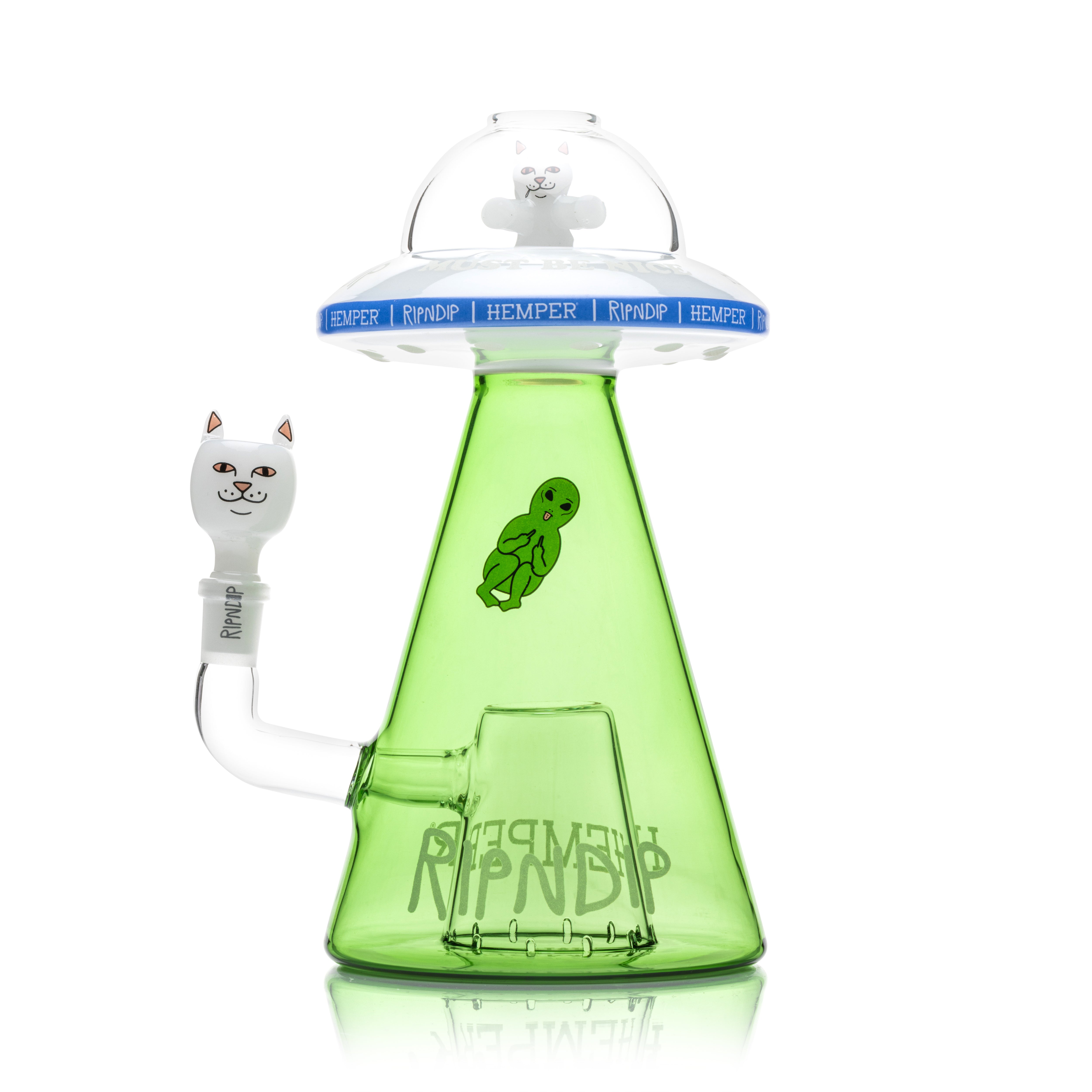 Nermal UFO Beaker XL (White) – RIPNDIP
