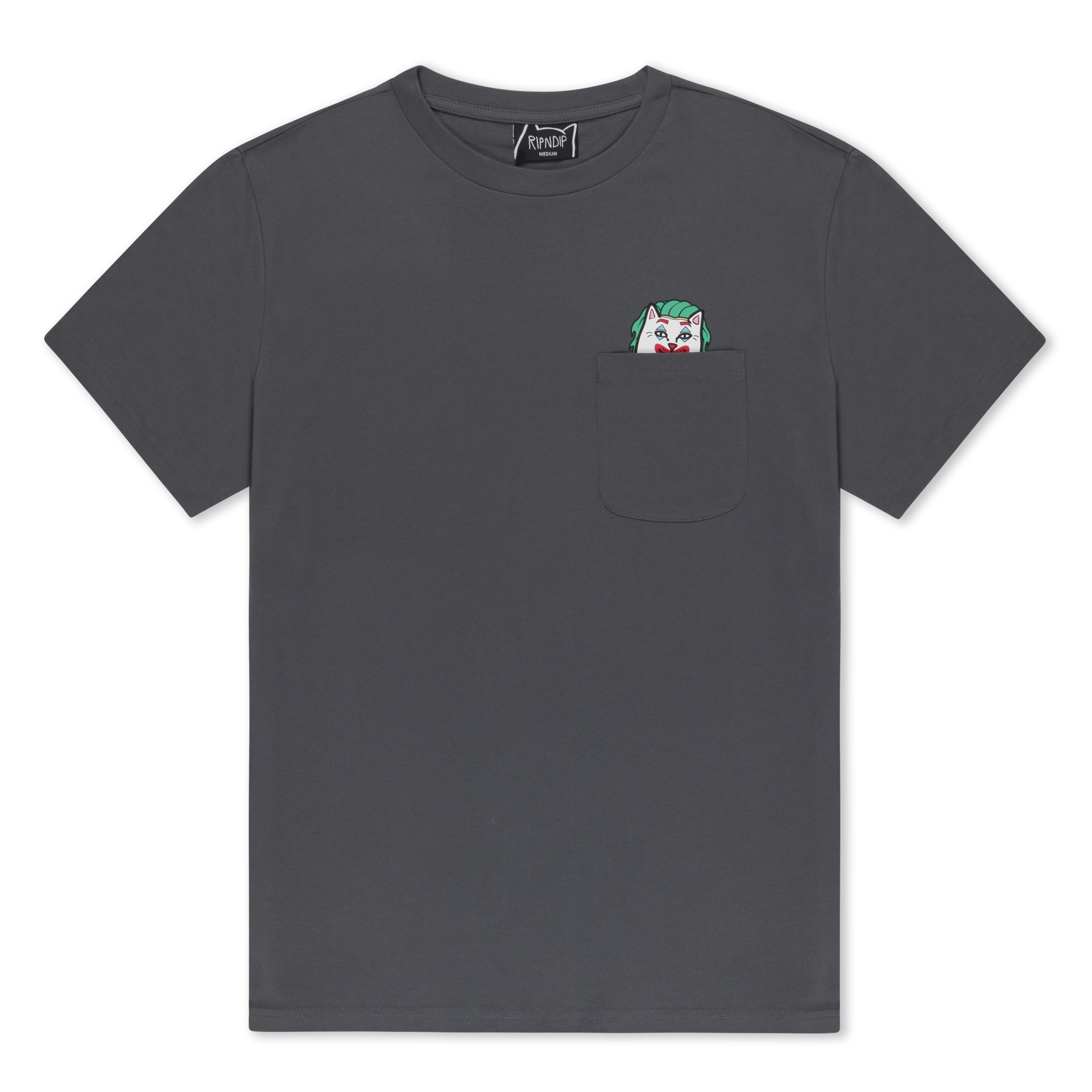 RIPNDIP Why So Nermal? Pocket Tee (Charcoal)