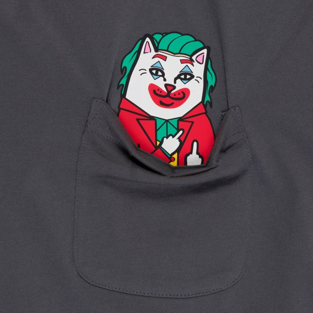 RIPNDIP Why So Nermal? Pocket Tee (Charcoal)