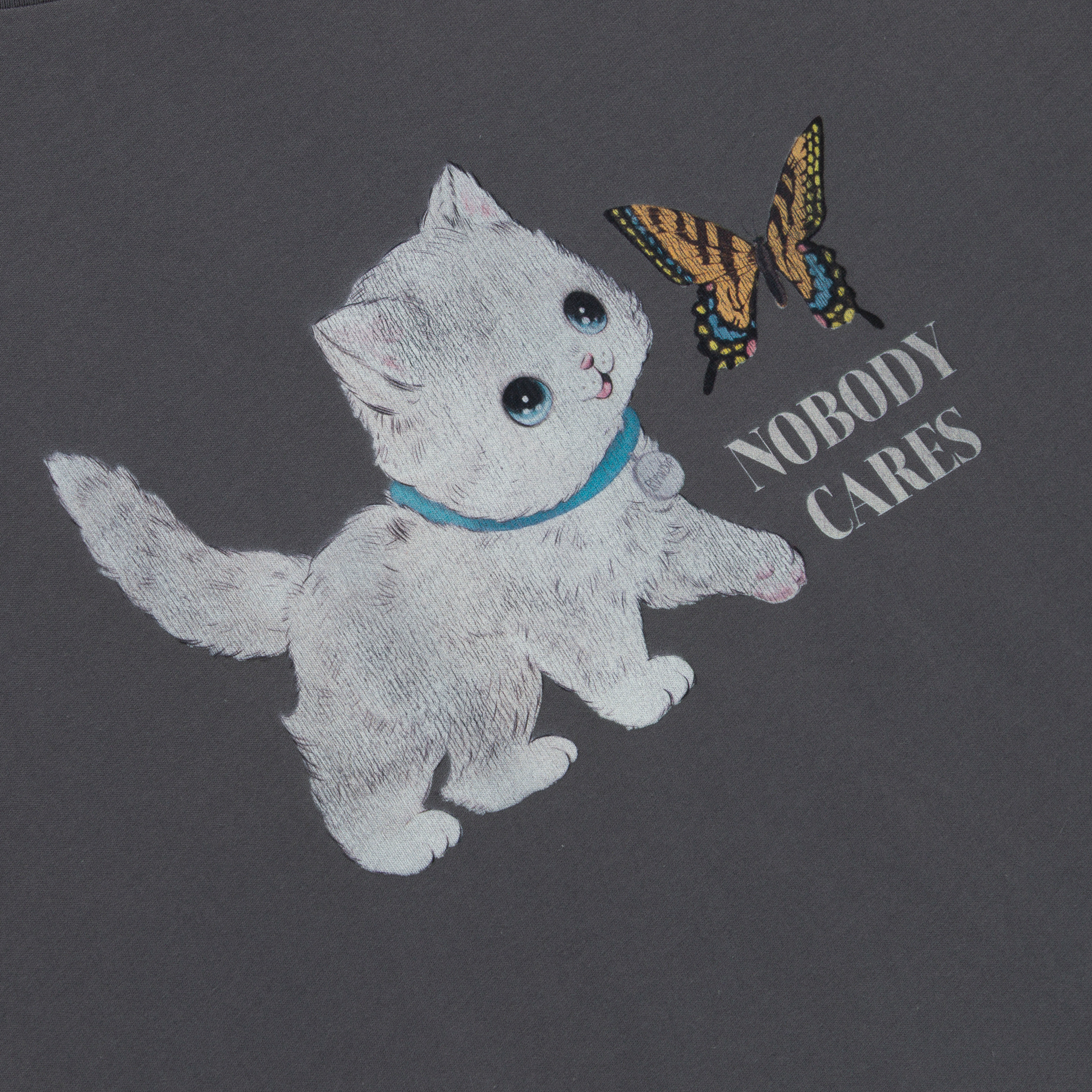 RIPNDIP NOBODY CARES Tee (Charcoal)