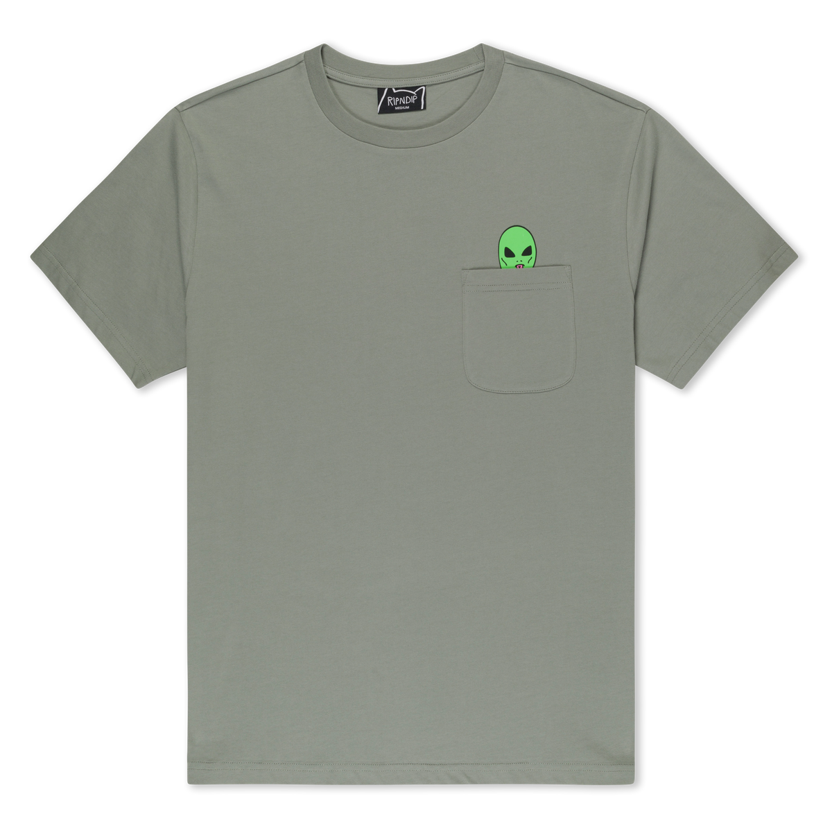 RIPNDIP Lord Alien Pocket Tee (Dusty Sage)