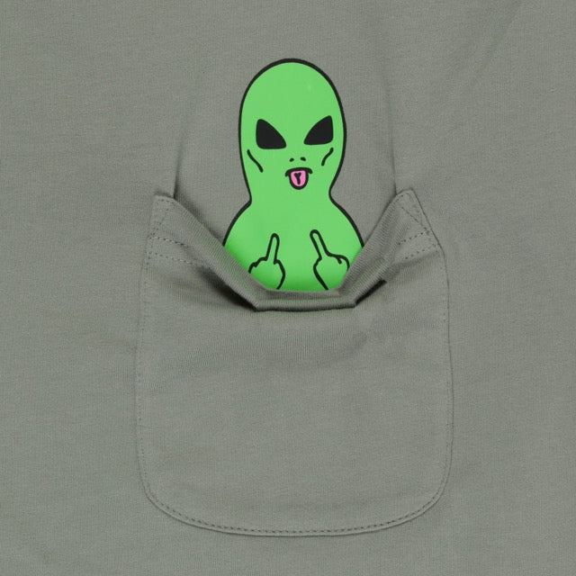 RIPNDIP Lord Alien Pocket Tee (Dusty Sage)