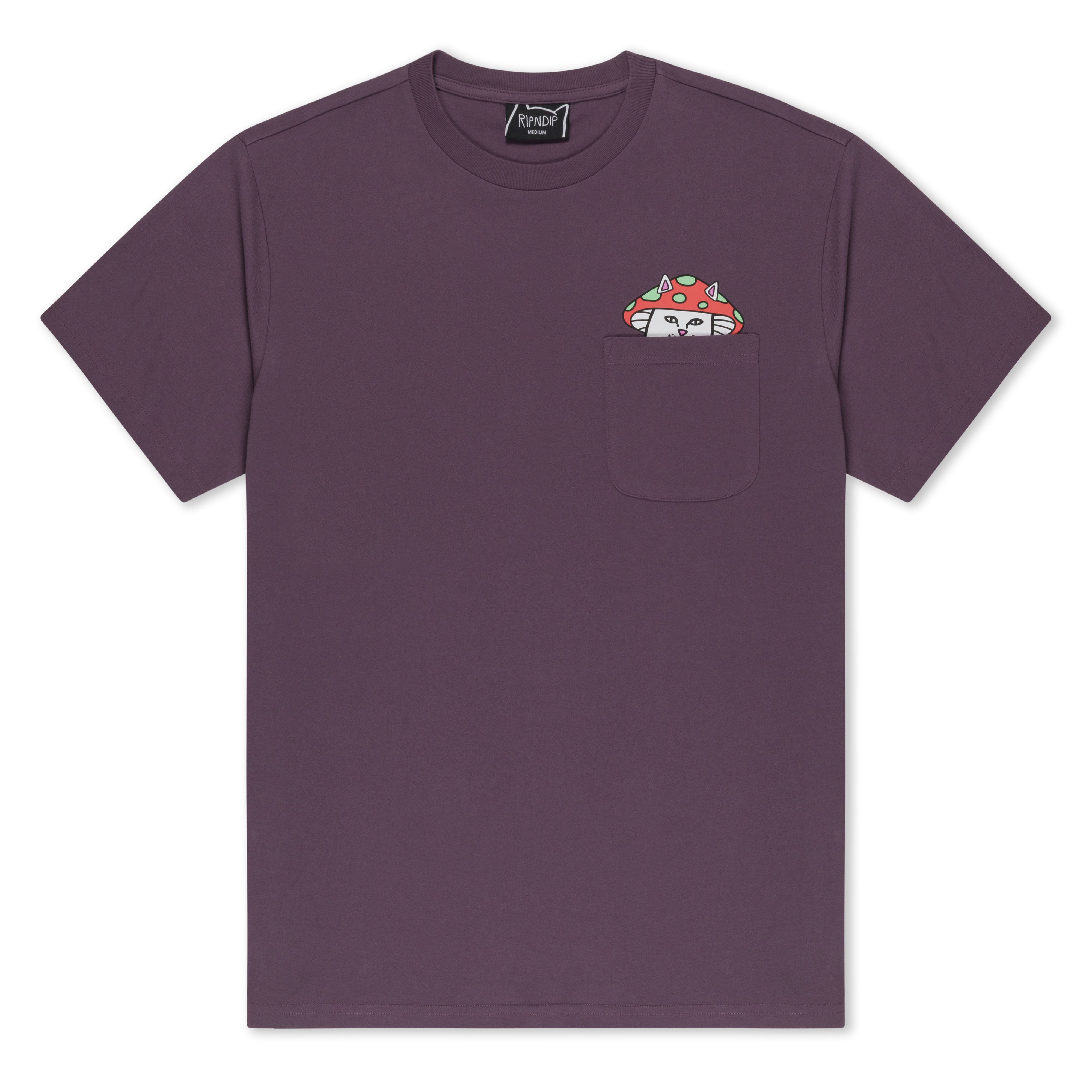 RIPNDIP Lord Shroomy Pocket Tee (Dusty Plum)