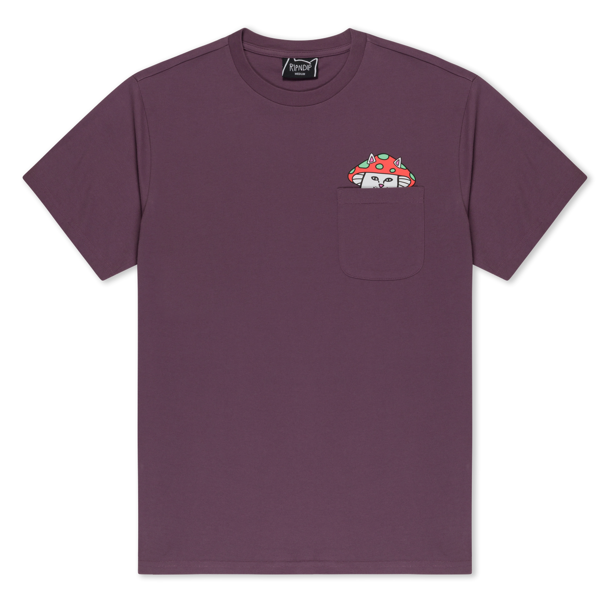 RIPNDIP Lord Shroomy Pocket Tee (Dusty Plum)