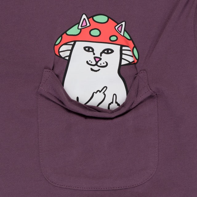 RIPNDIP Lord Shroomy Pocket Tee (Dusty Plum)