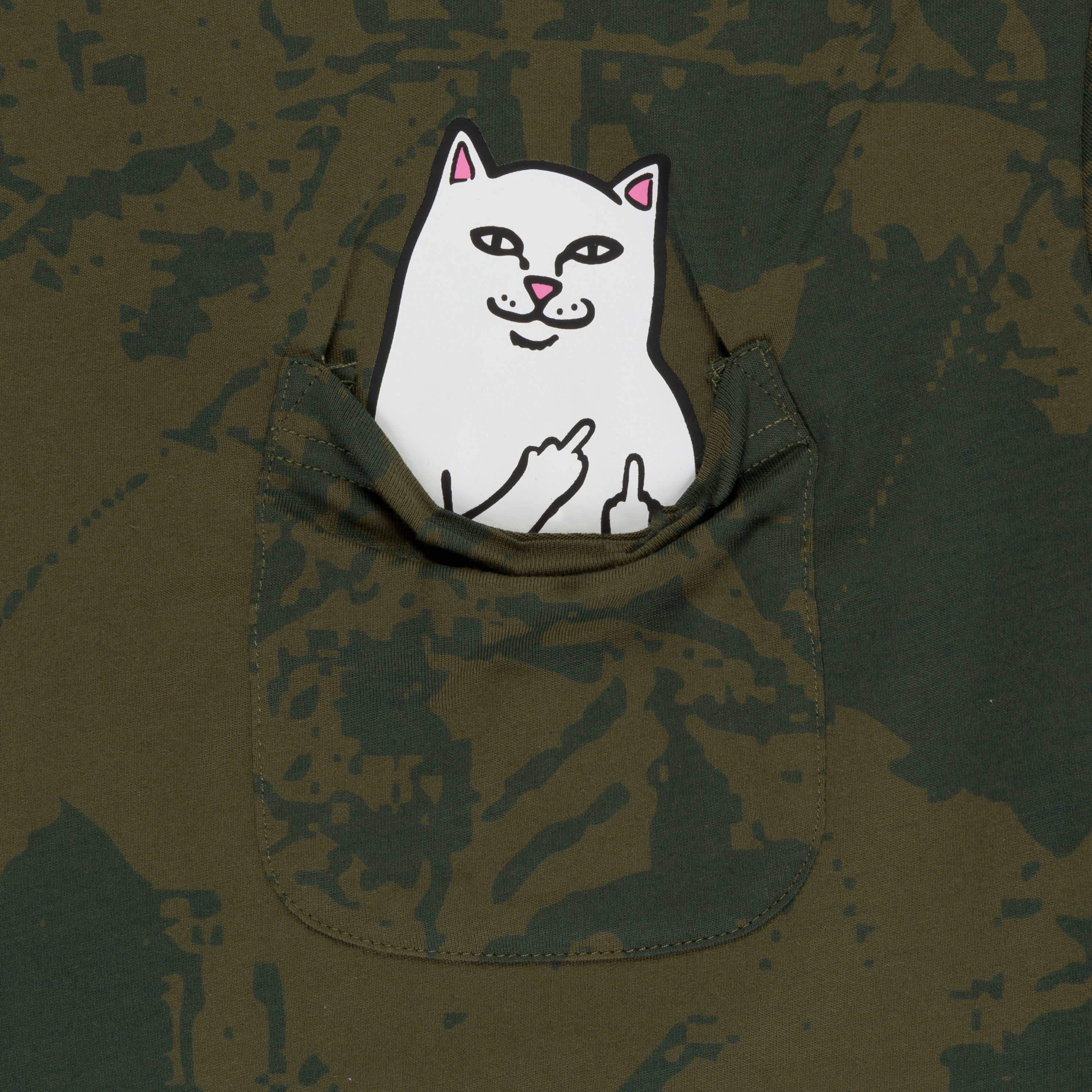 RIPNDIP Lord Nermal Pocket Tee (Forest Camo)