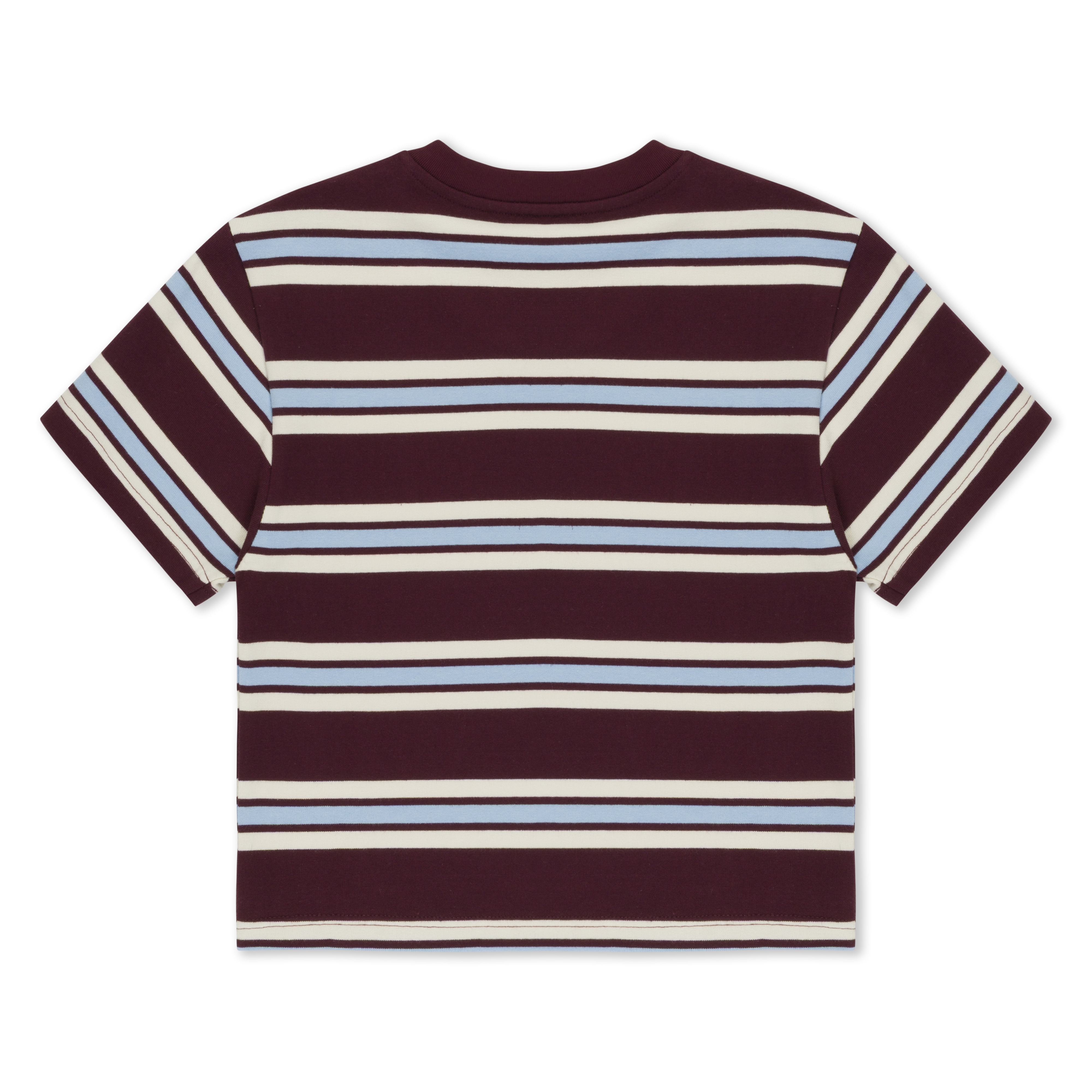 RIPNDIP Lord Nermal Cropped Baby Pocket Tee (Brown Stripes)