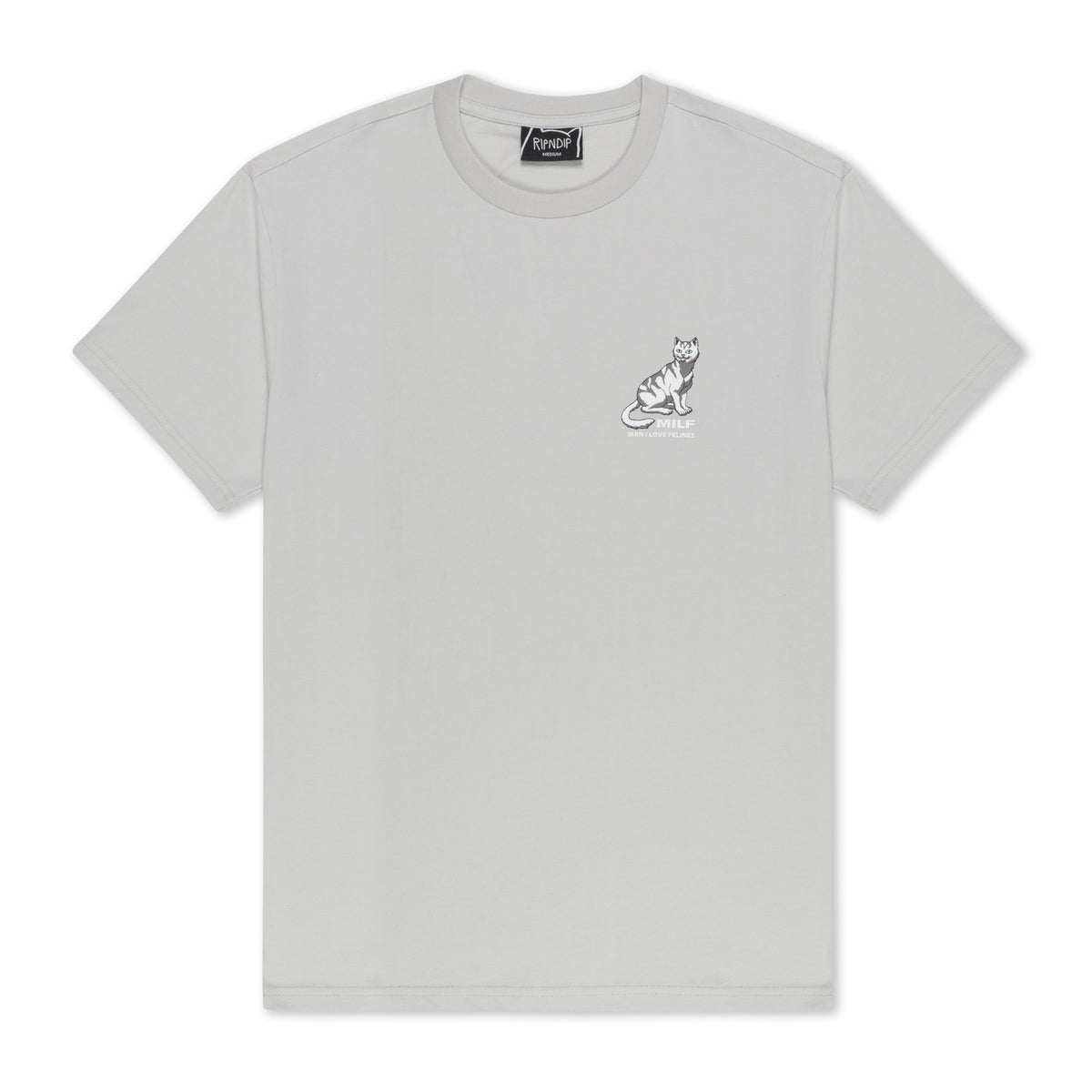 RIPNDIP Man I Love Felines Tee (Grey)