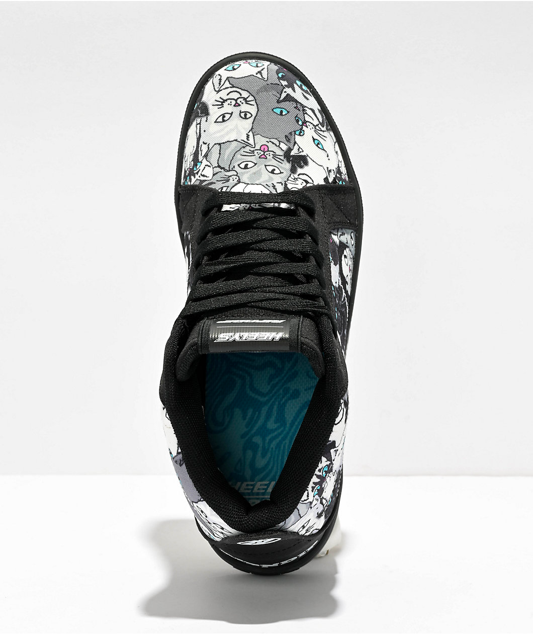 RIPNDIP Racer Mid Heelys Shoes (Black/White/Neon Green)