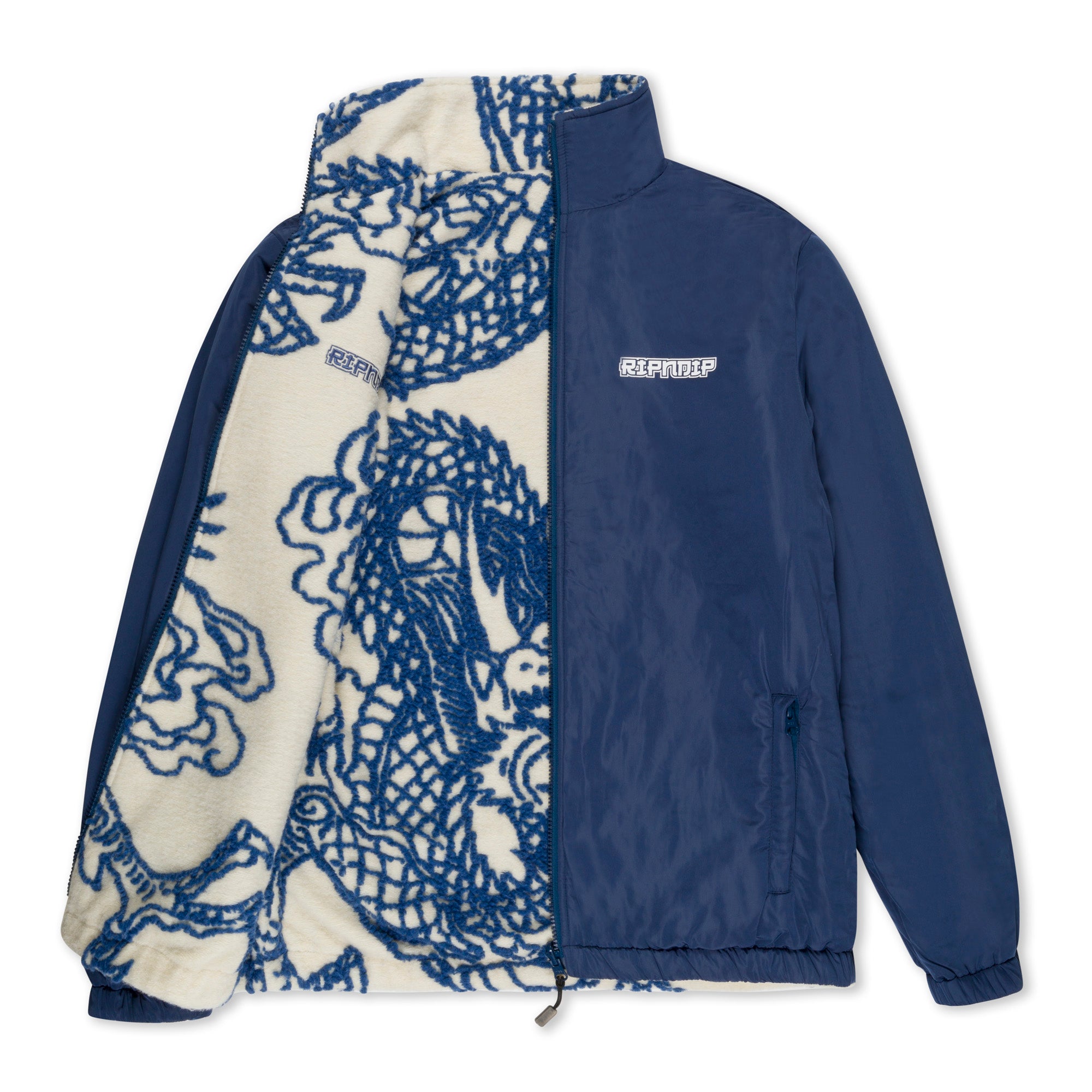 Haku Reversible Jacket (Off White/Navy) – RIPNDIP
