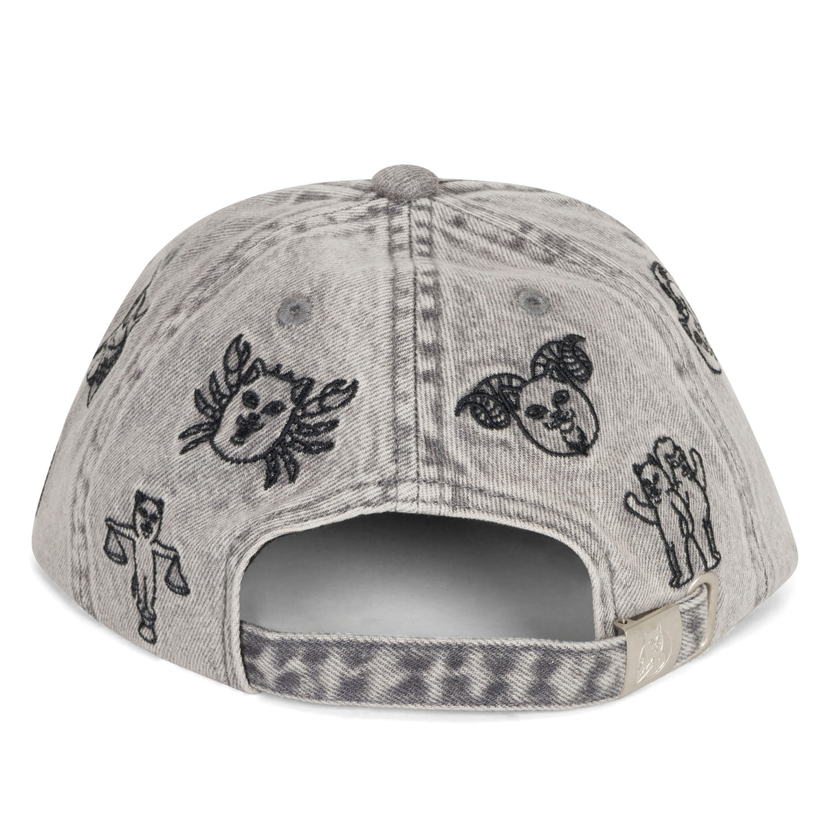 RIPNDIP Zodiac Mucho 6 Panel (Black Washed Denim)