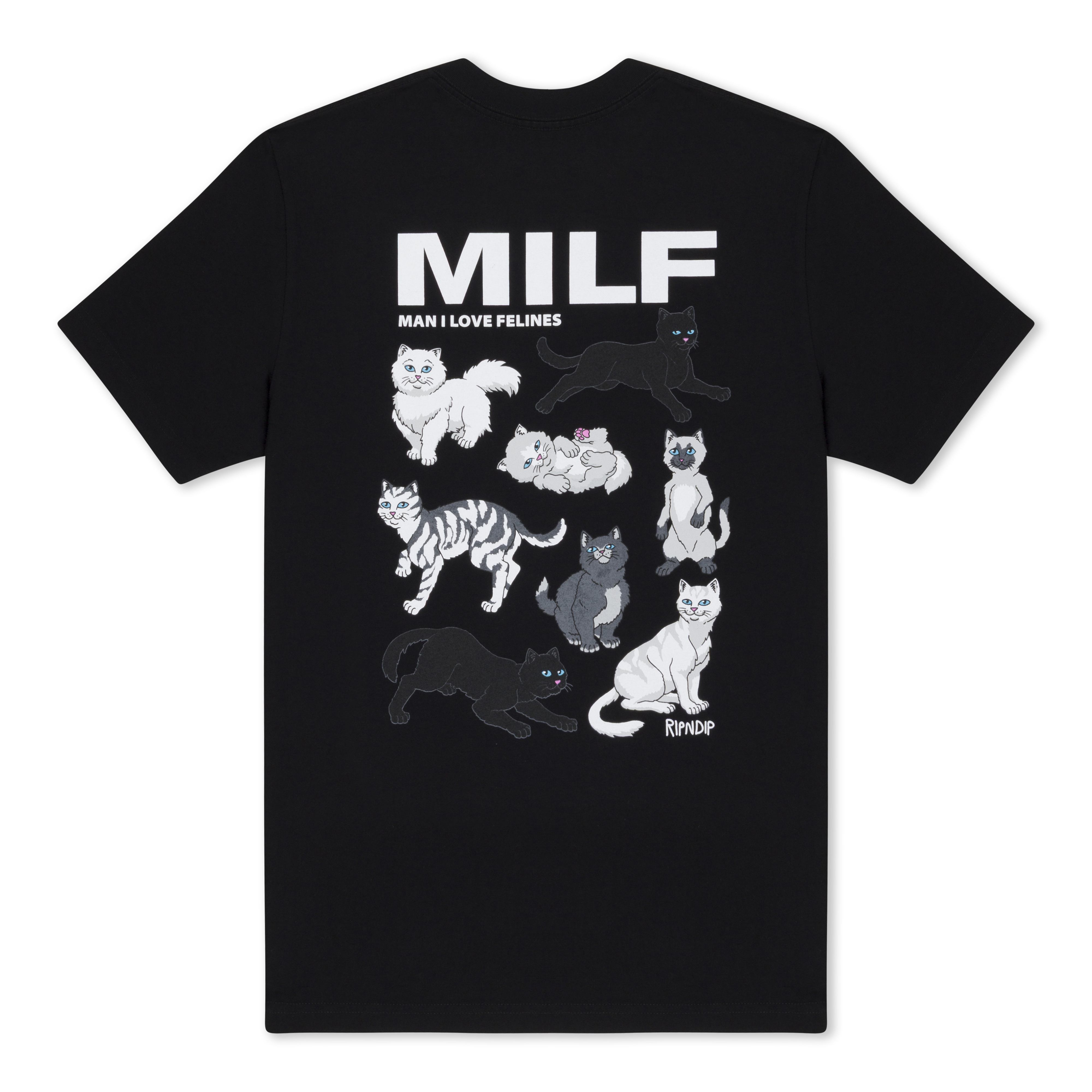 RIPNDIP Man I Love Felines Tee (Black)