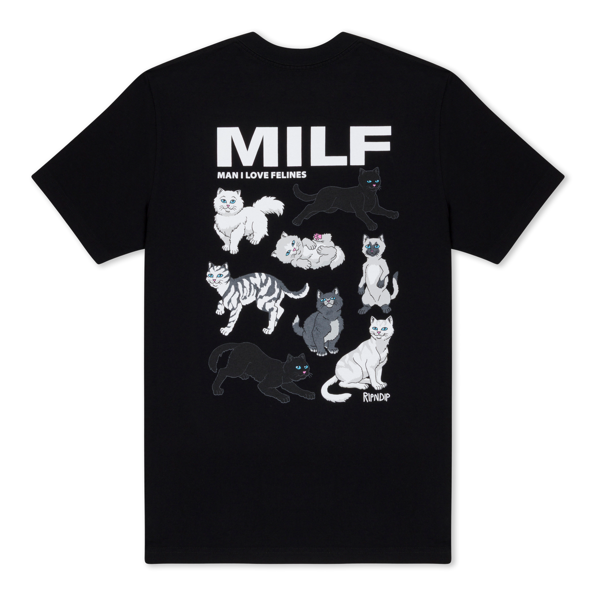 RIPNDIP Man I Love Felines Tee (Black)