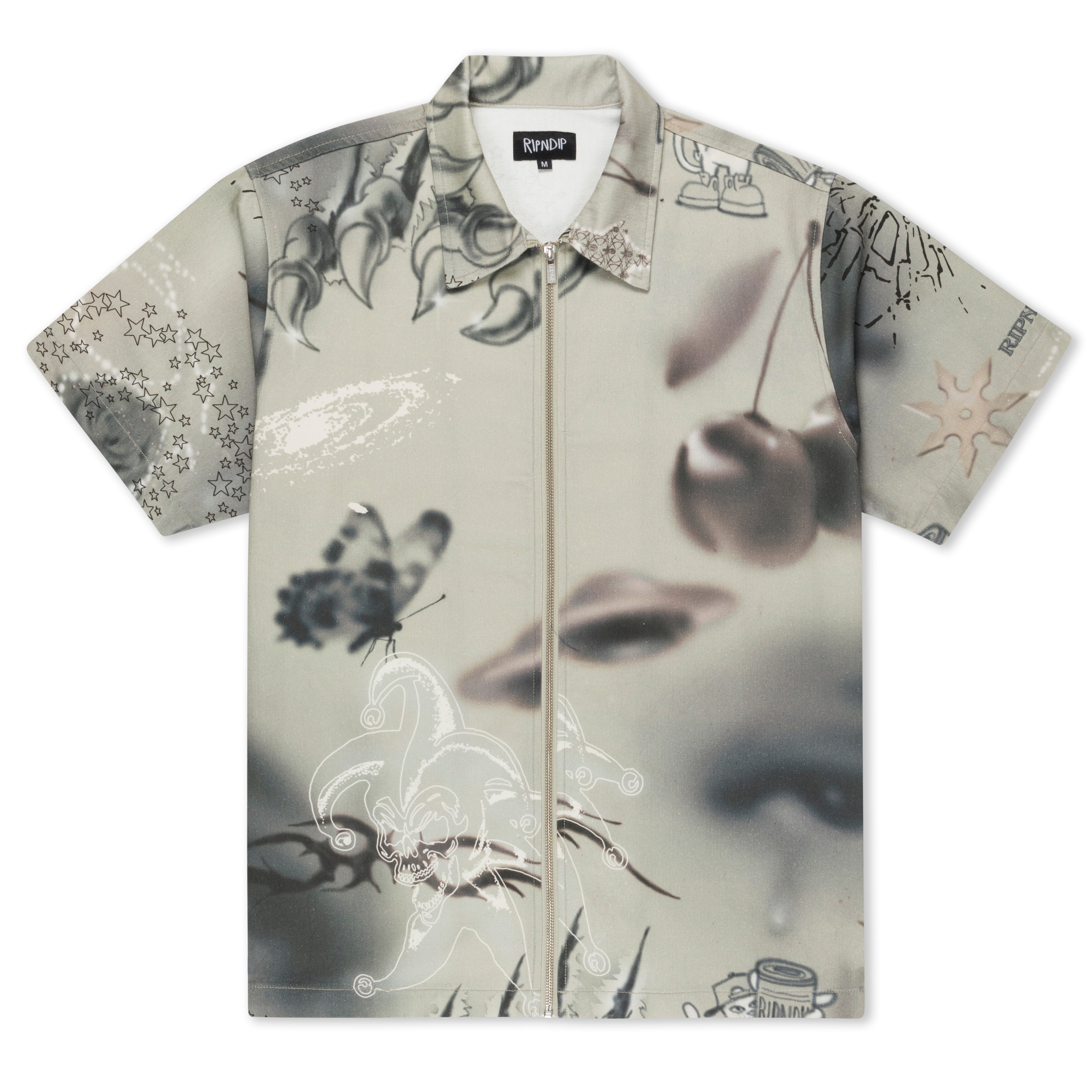 RIPNDIP Stargazing Zip Up Shirt (Multi)