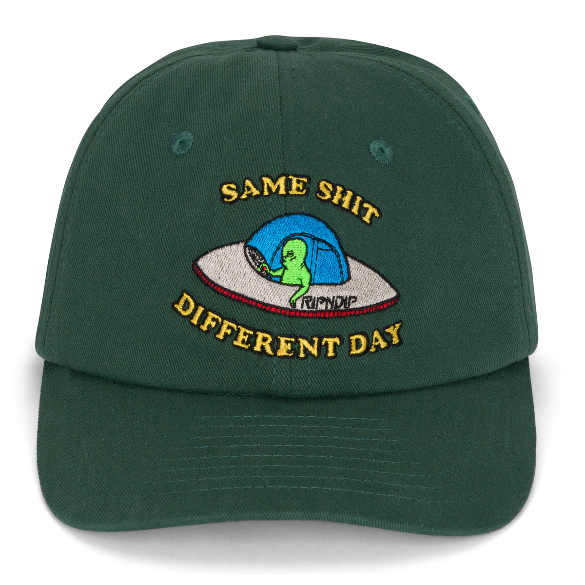 RIPNDIP Same Shit Different Day Dad Hat (Olive)