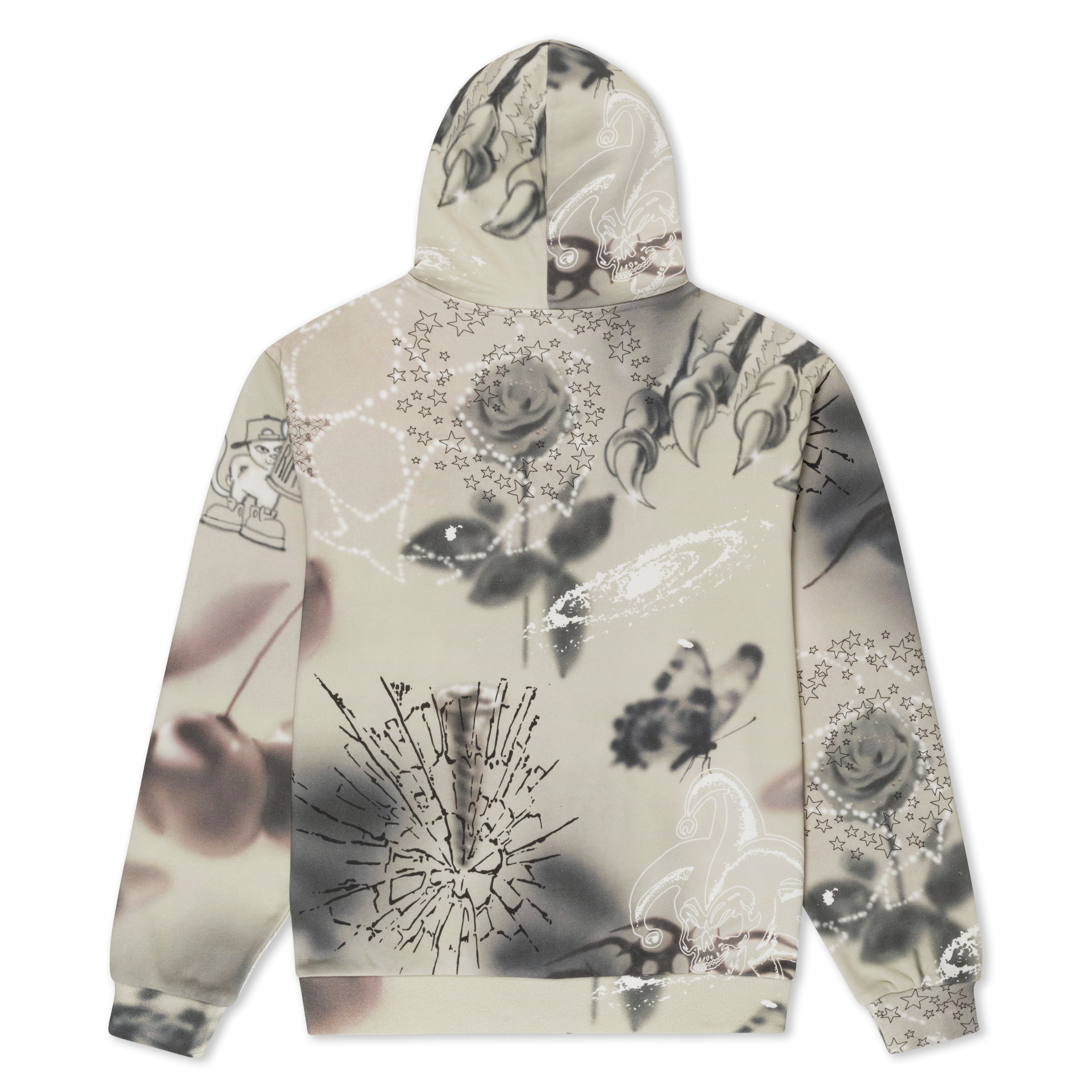 RIPNDIP Stargazing Zip Up Hoodie (Off White)