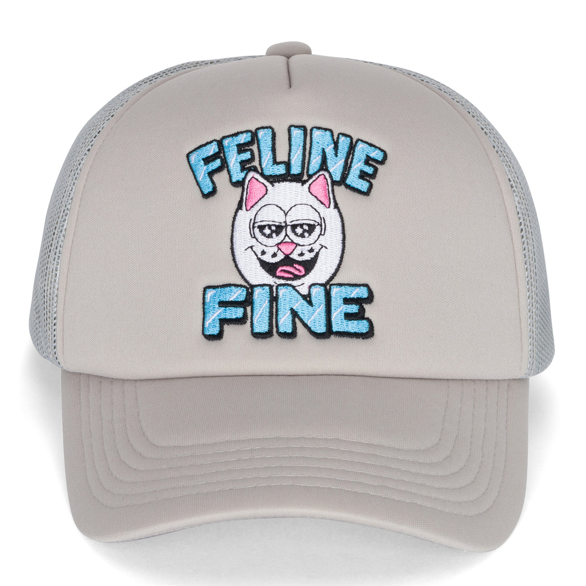 RIPNDIP Feline Fine Trucker Hat (Cream)