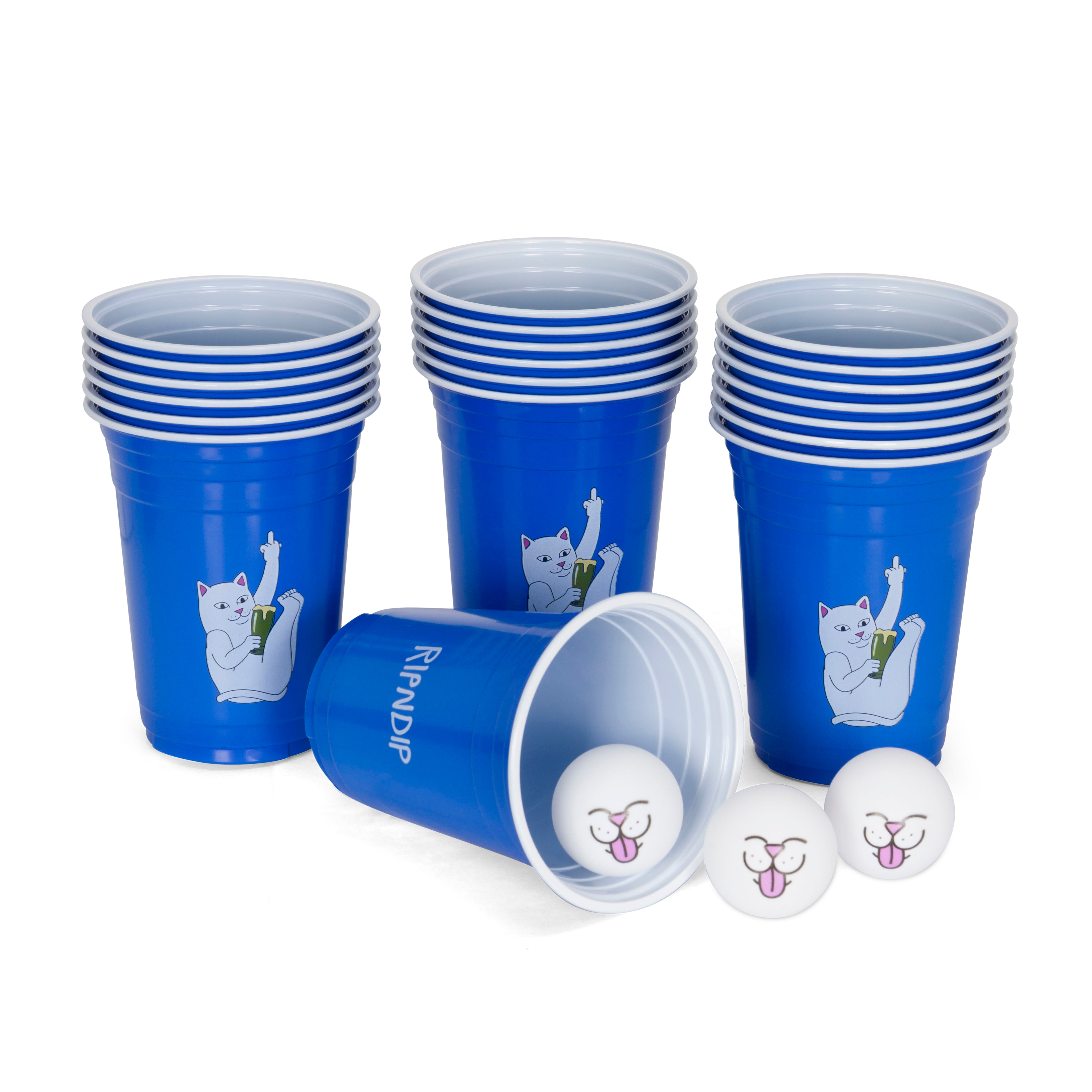 RIPNDIP Lord Nermal Beer Pong Set (Blue)