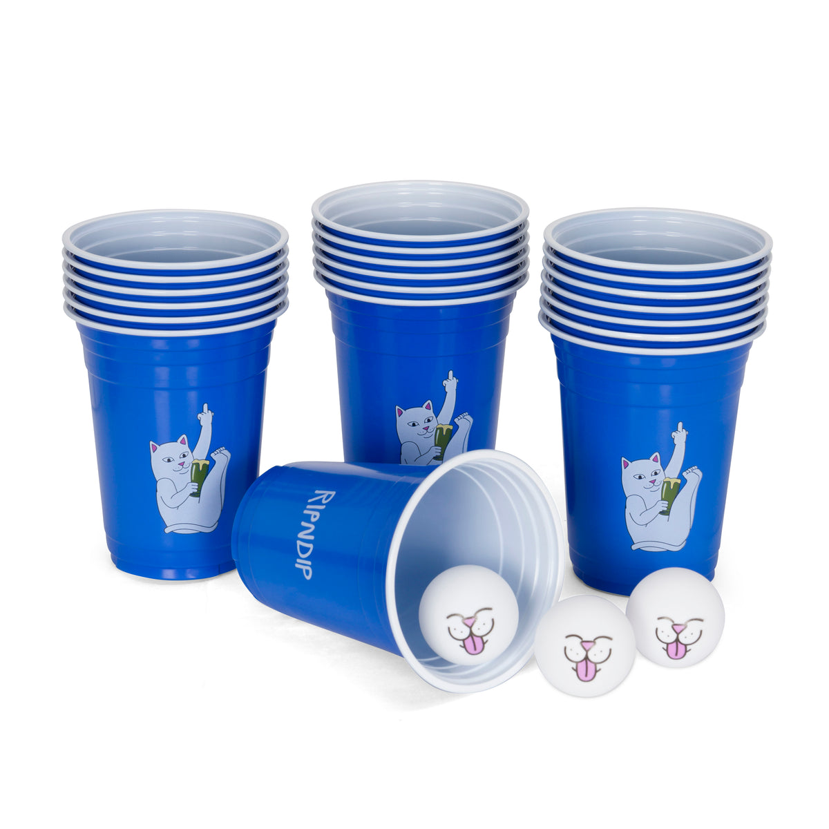 RIPNDIP Lord Nermal Beer Pong Set (Blue)