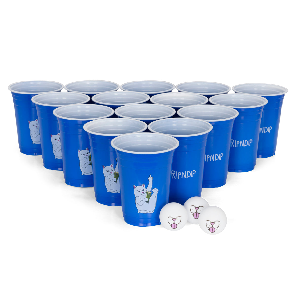 RIPNDIP Lord Nermal Beer Pong Set (Blue)