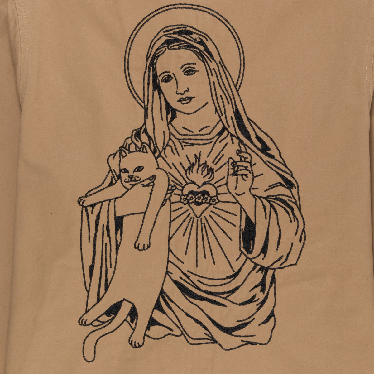 RIPNDIP Mother Mary Work Jacket (Tan)