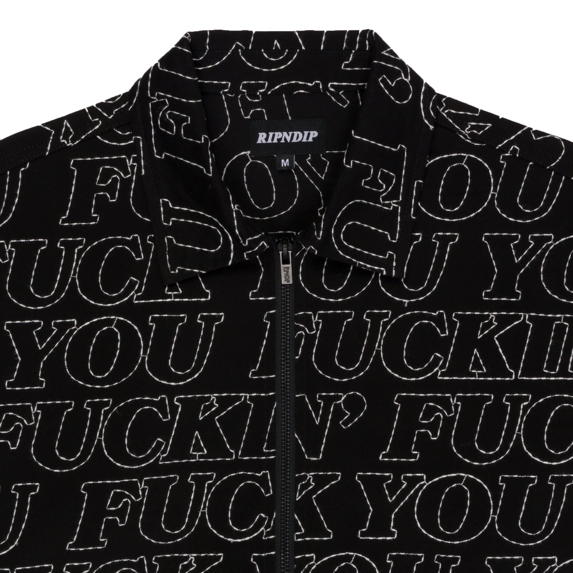 RIPNDIP Fuckin Fuck Quilted Work Jacket (Black)