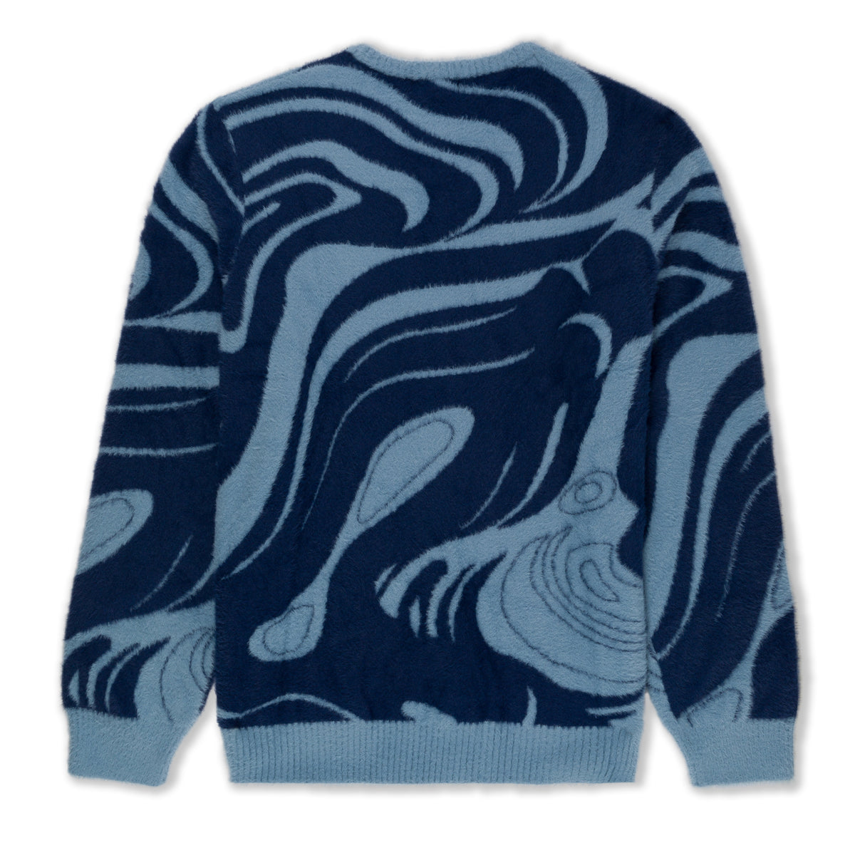 378732 Psychedelic Mohair Knit Sweater (Dark Slate)
