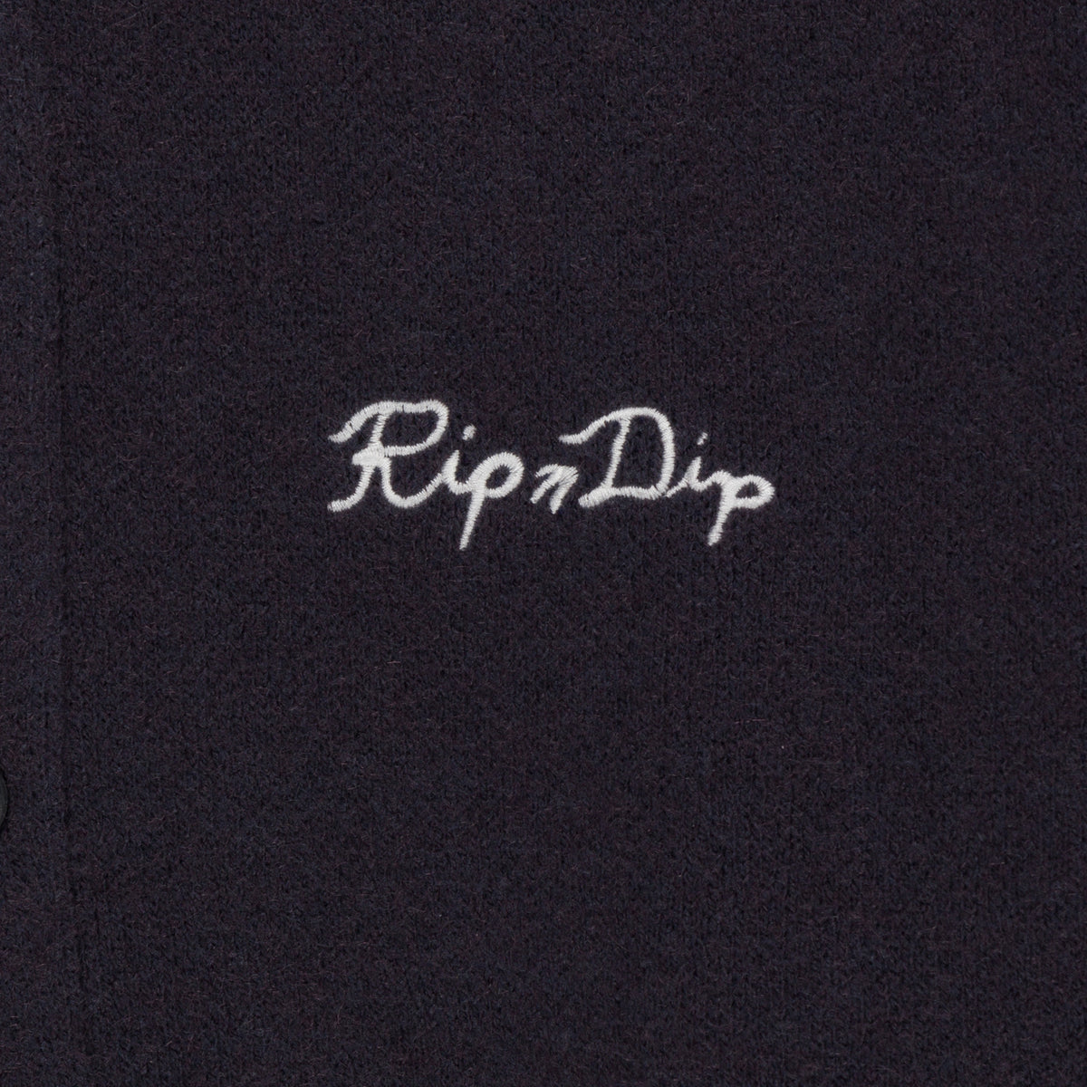 RIPNDIP Big Head Knit Cardigan (Charcoal)