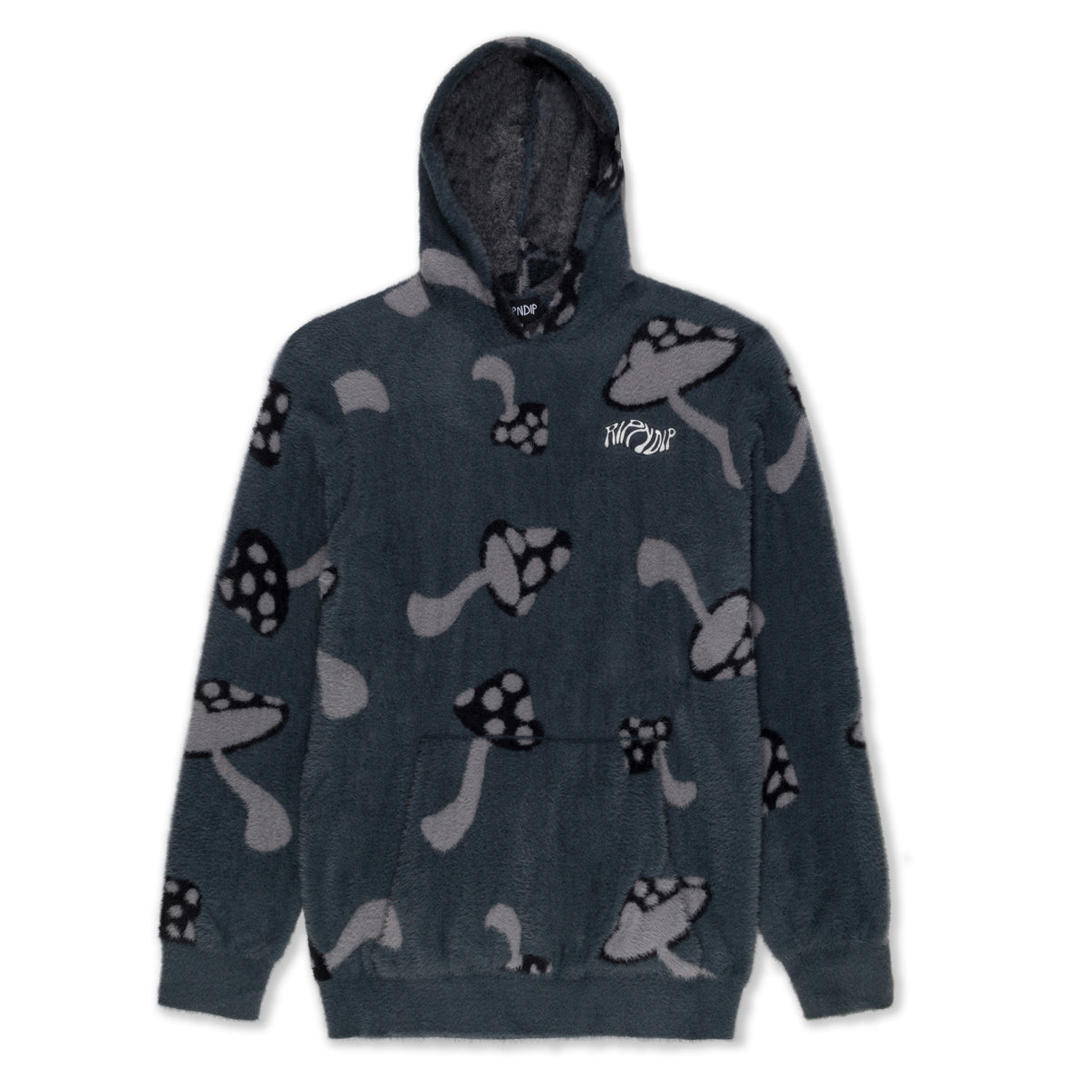 378568 Euphoria Faux Mohair Hoodie (Grey)